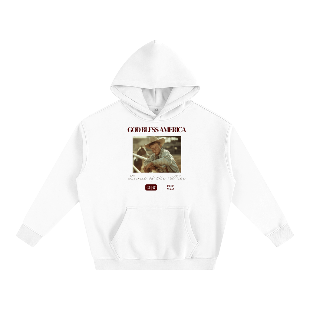 GOD BLESS AMERICA - Unisex Fleeced Oversized Hoodie