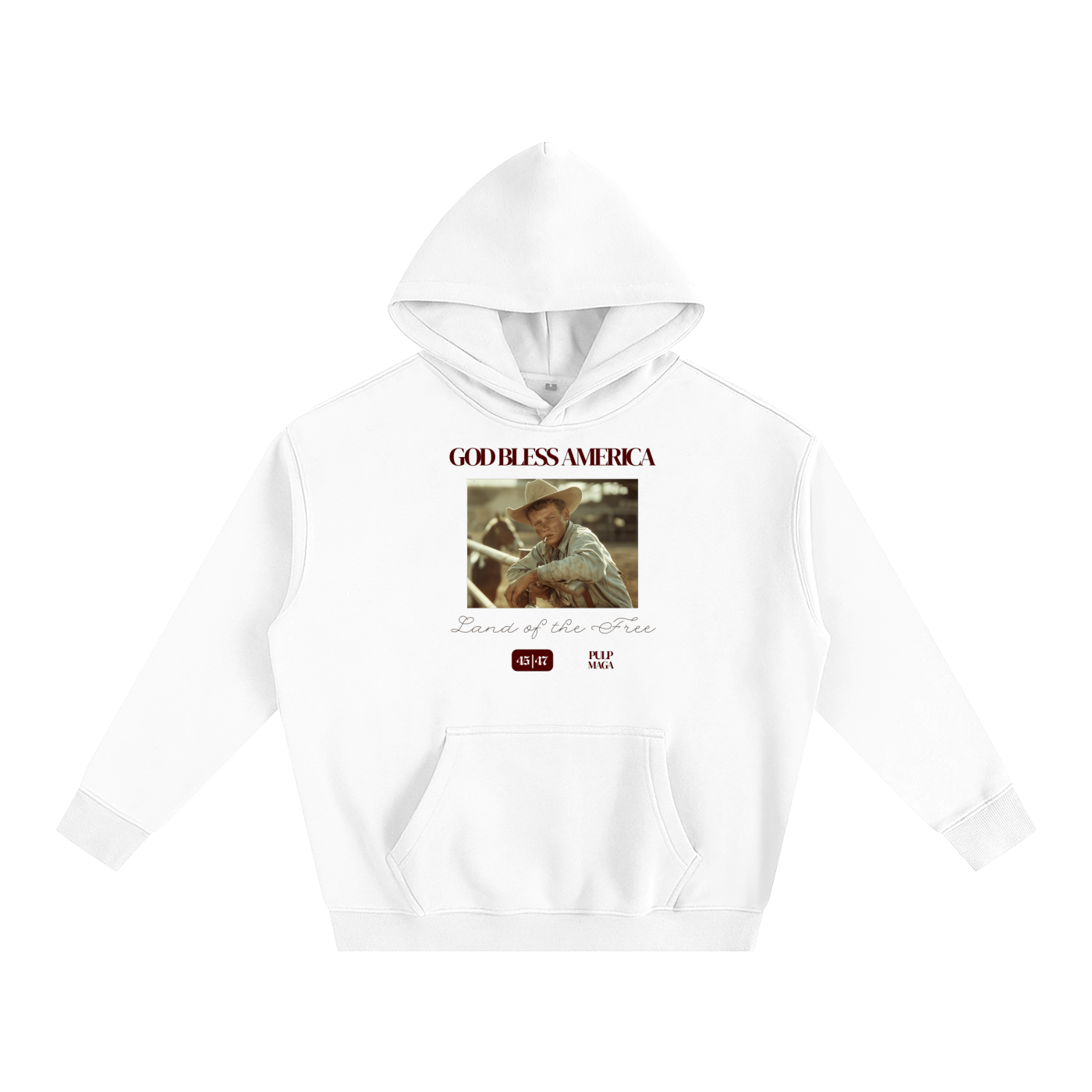 GOD BLESS AMERICA - Unisex Fleeced Oversized Hoodie