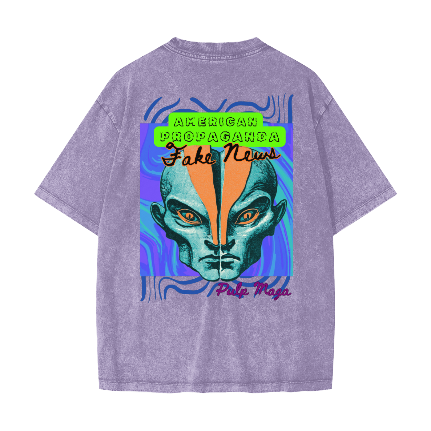 FAKE NEWS - Heavyweight Snow Washed T-Shirt