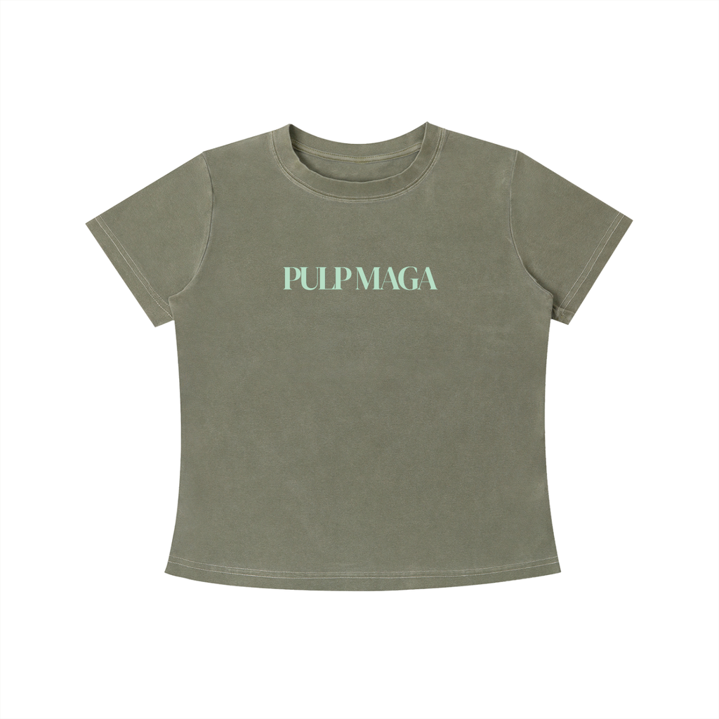 AMERICAN BOMBSHELL - Graphic Vintage Wash Slim Baby Tee