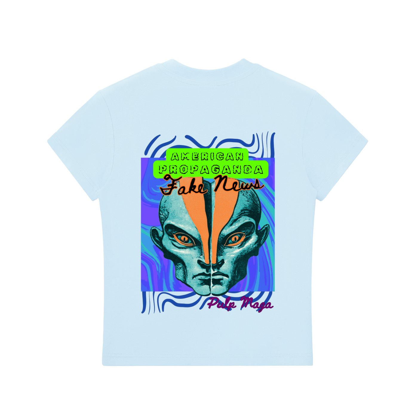 FAKE NEWS - Graphic Bodycon Baby Tee