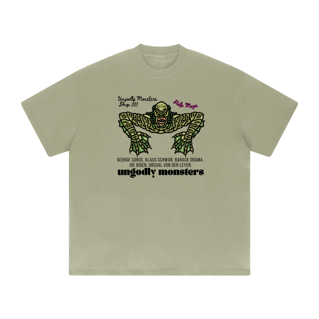 PARASITE | SOROS. KLAUS. BIDEN. OBAMA - Heavyweight Drop Shoulder T-Shirt