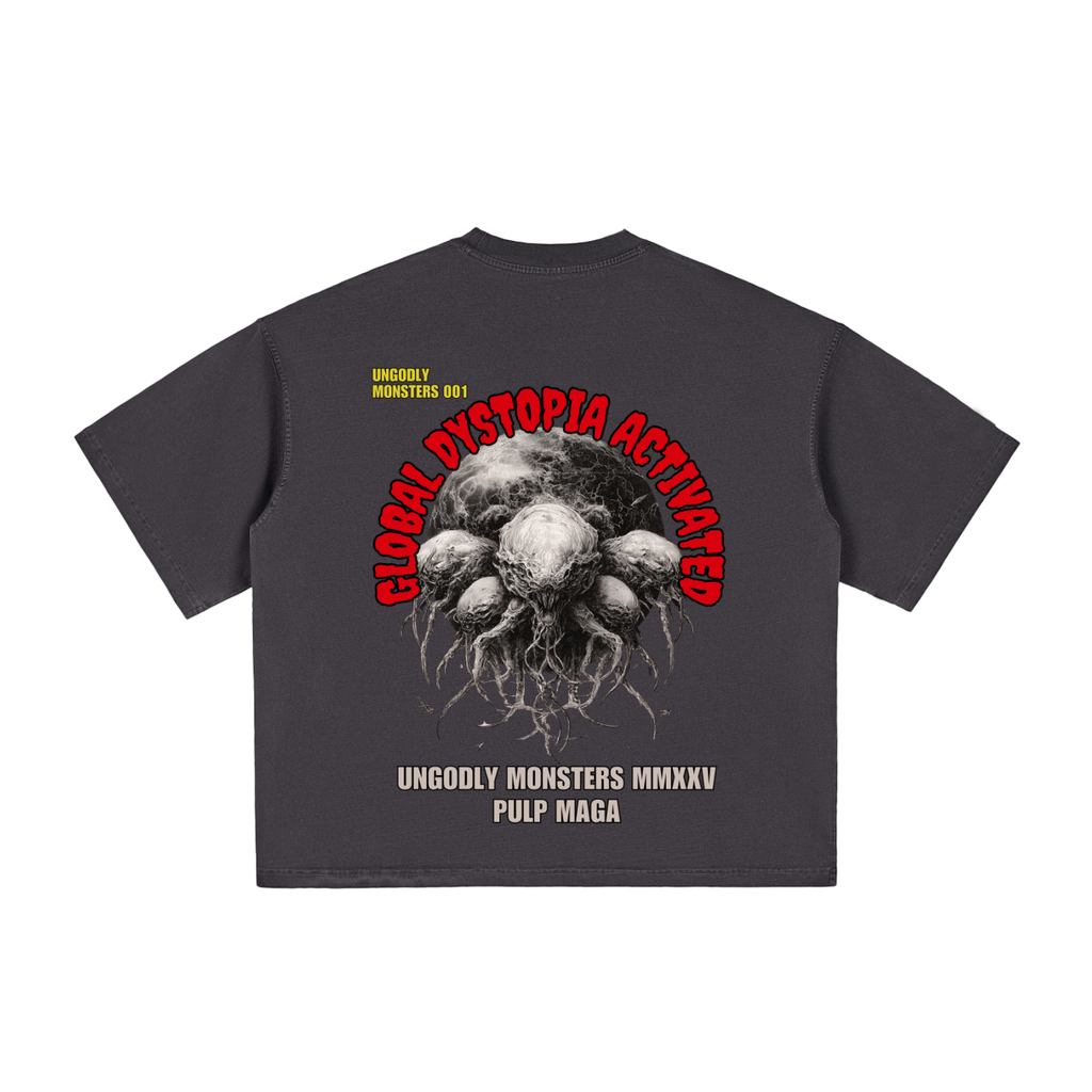 GLOBAL DYSTOPIA - Vintage Washed Boxy T-Shirt