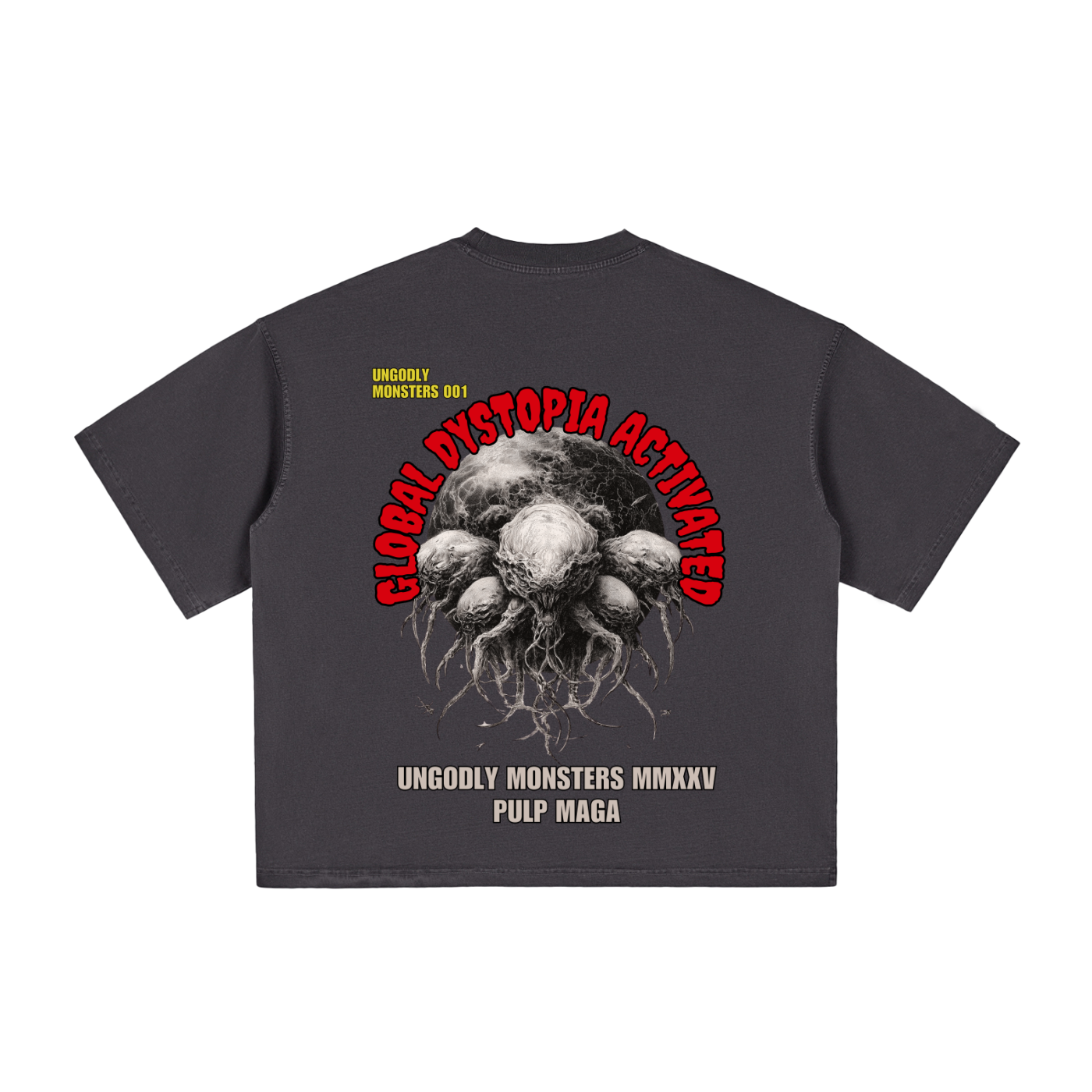 GLOBAL DYSTOPIA - Vintage Washed Boxy T-Shirt