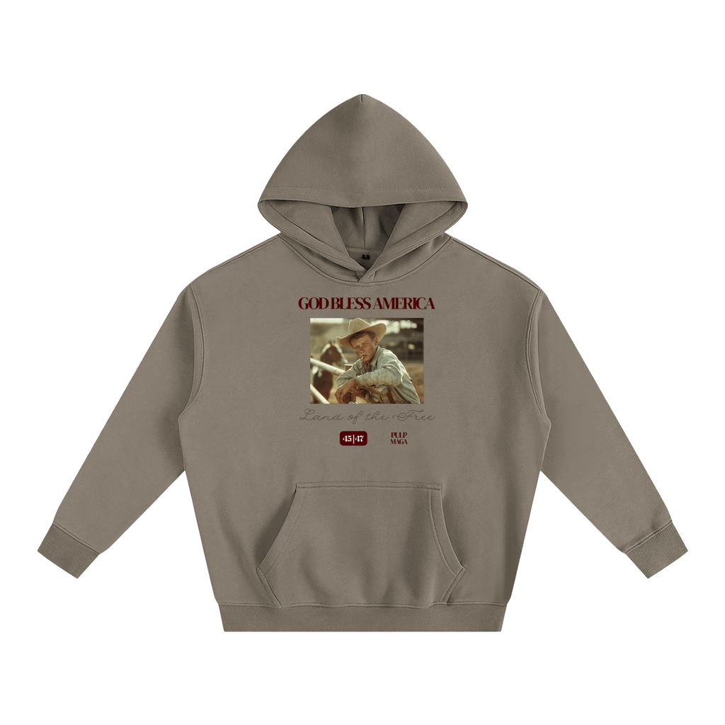 GOD BLESS AMERICA - Unisex Fleeced Oversized Hoodie