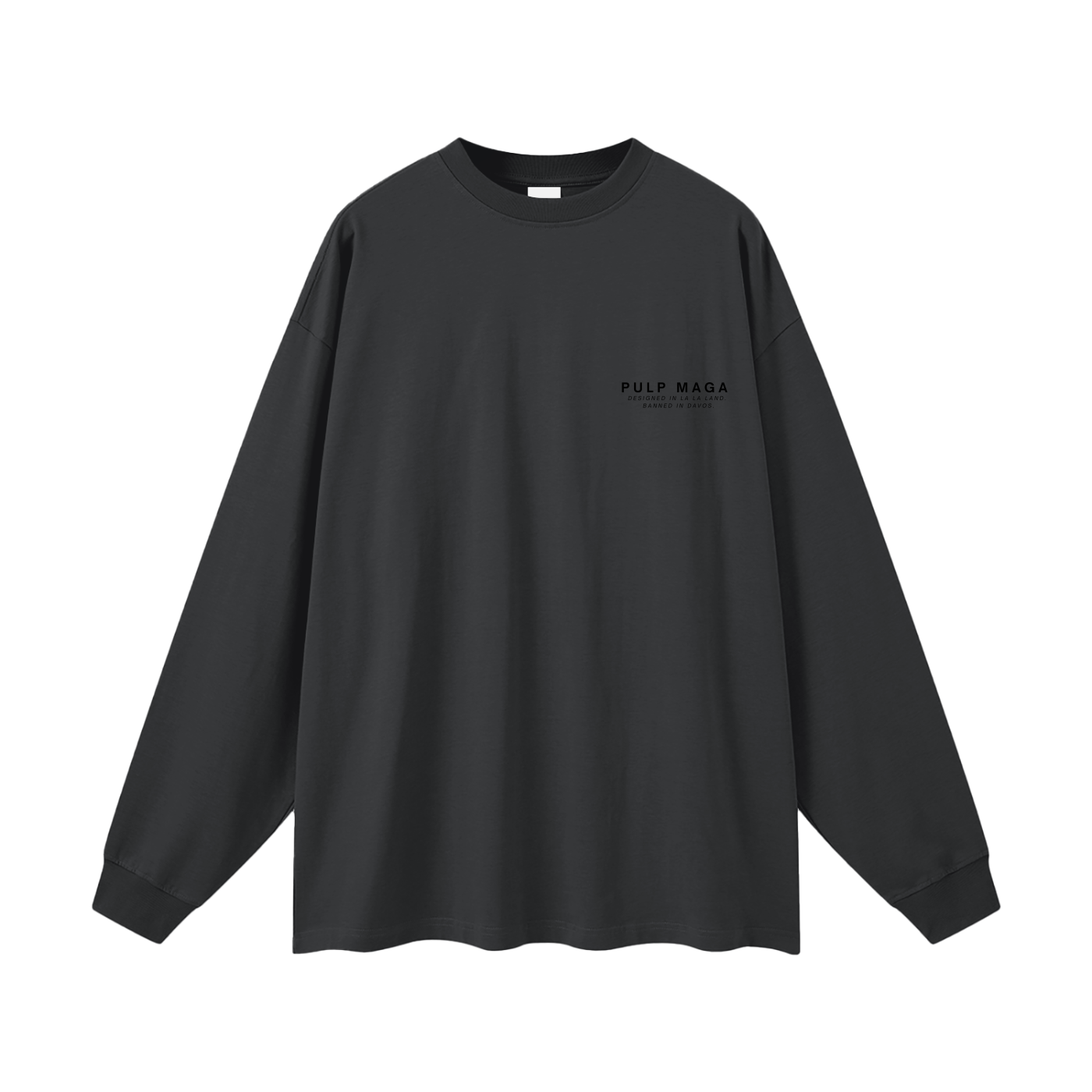 ANTI-GLOBALIST TECH-ANGEL - Oversized Streetwear Long Sleeve Tee