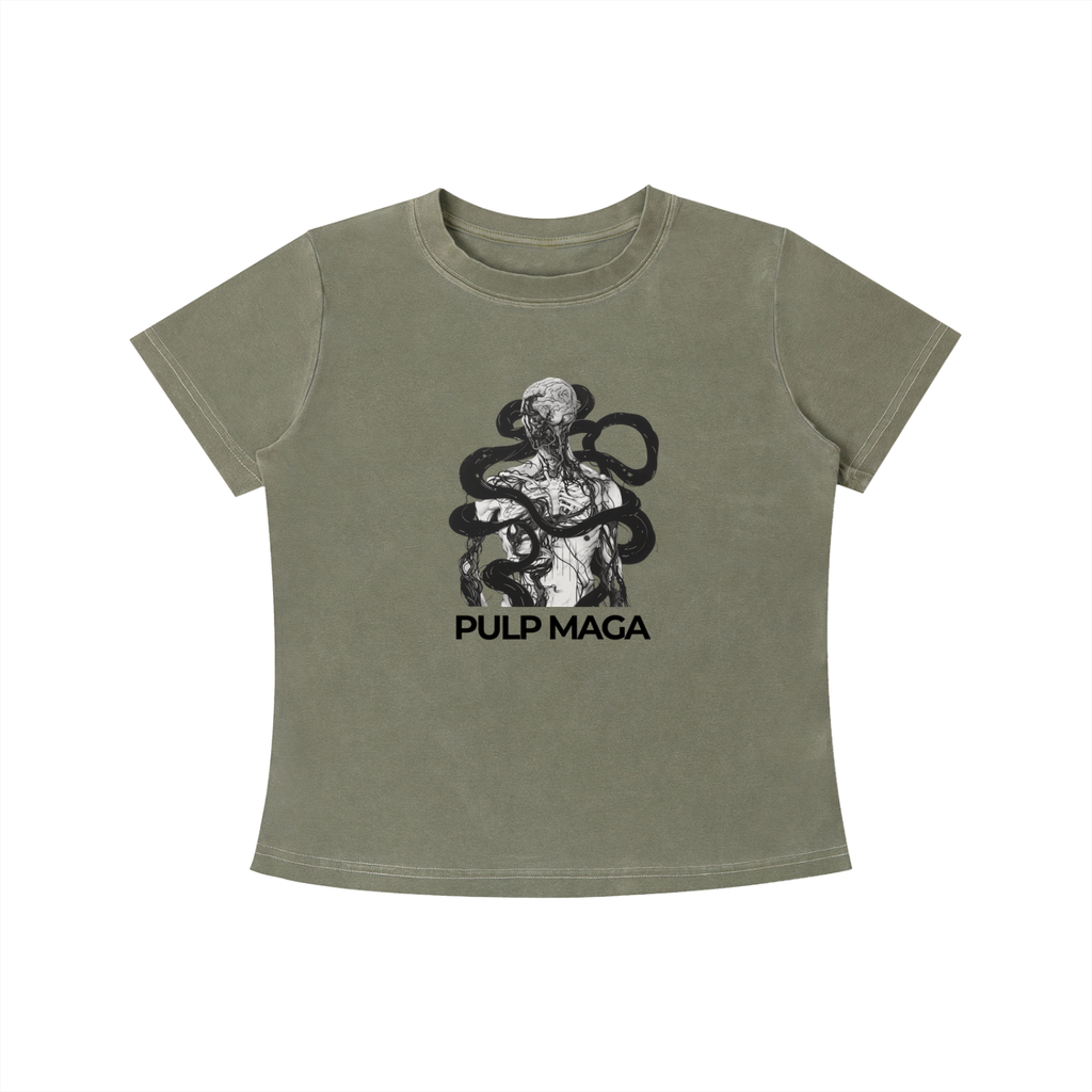BODILY SOVEREIGNITY - Vintage Wash Slim Baby Tee