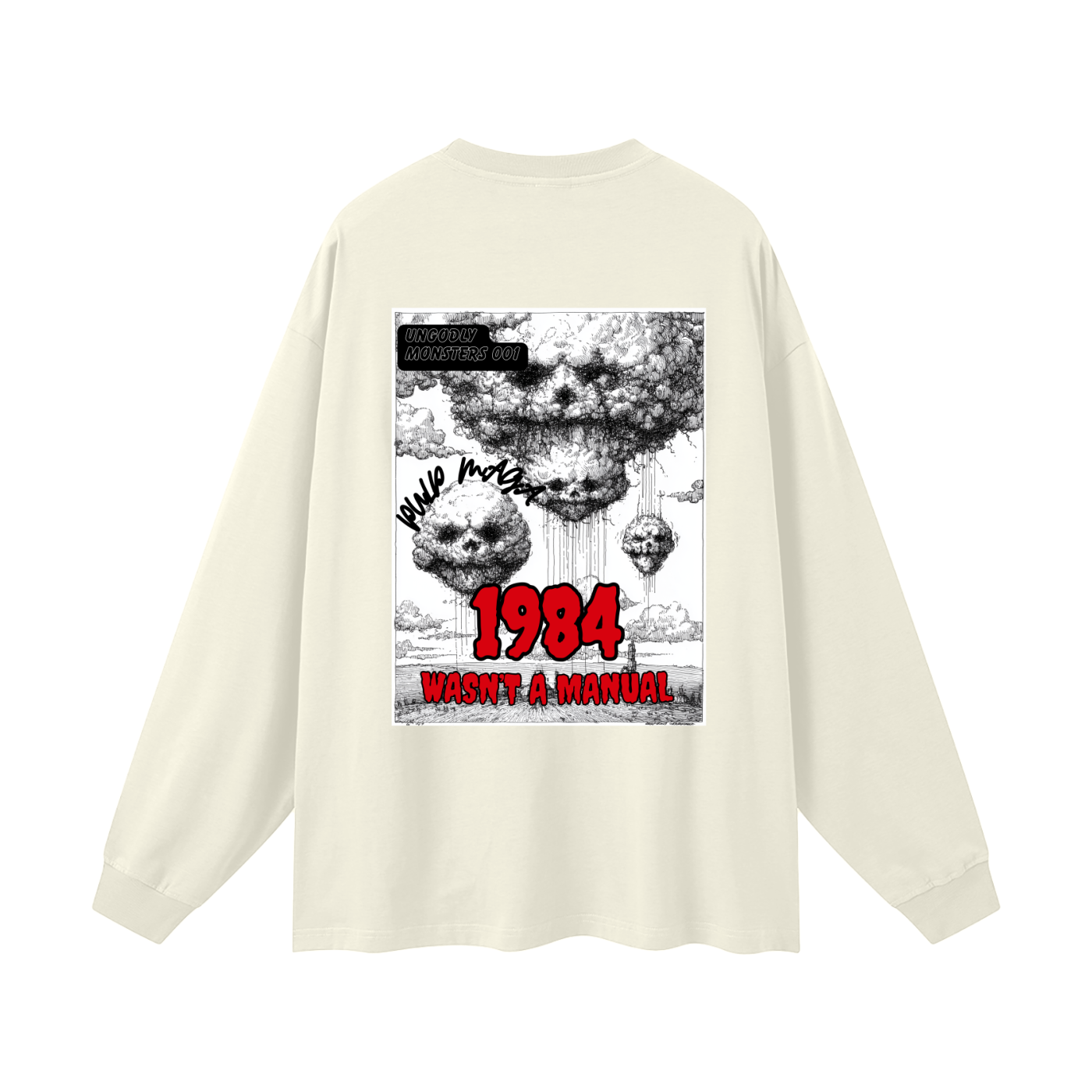 1984 WASN'T A MANUAL - Oversized Streetwear Long Sleeve Tee