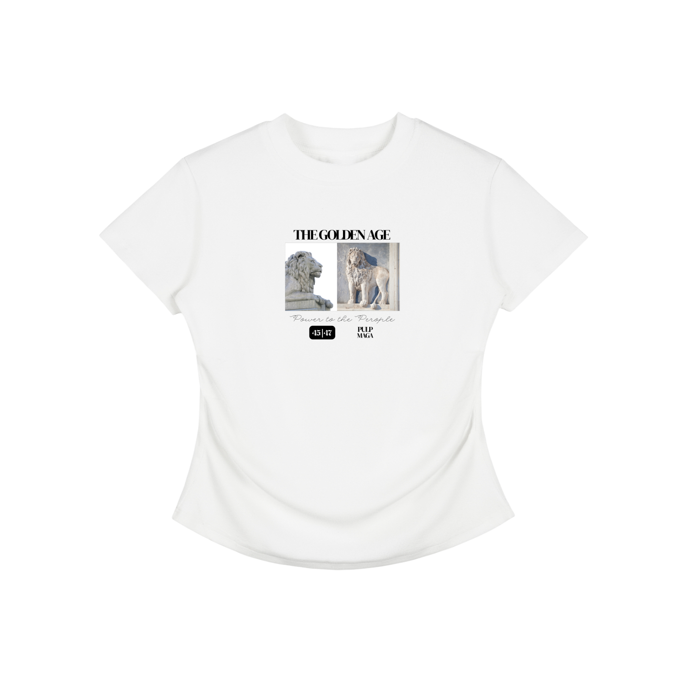 THE GOLDEN AGE - Vintage Ruched Bodycon Tee