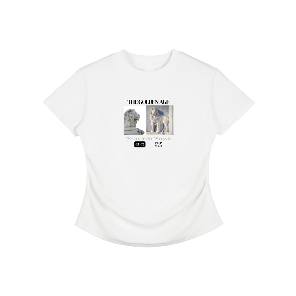 THE GOLDEN AGE - Vintage Ruched Bodycon Tee