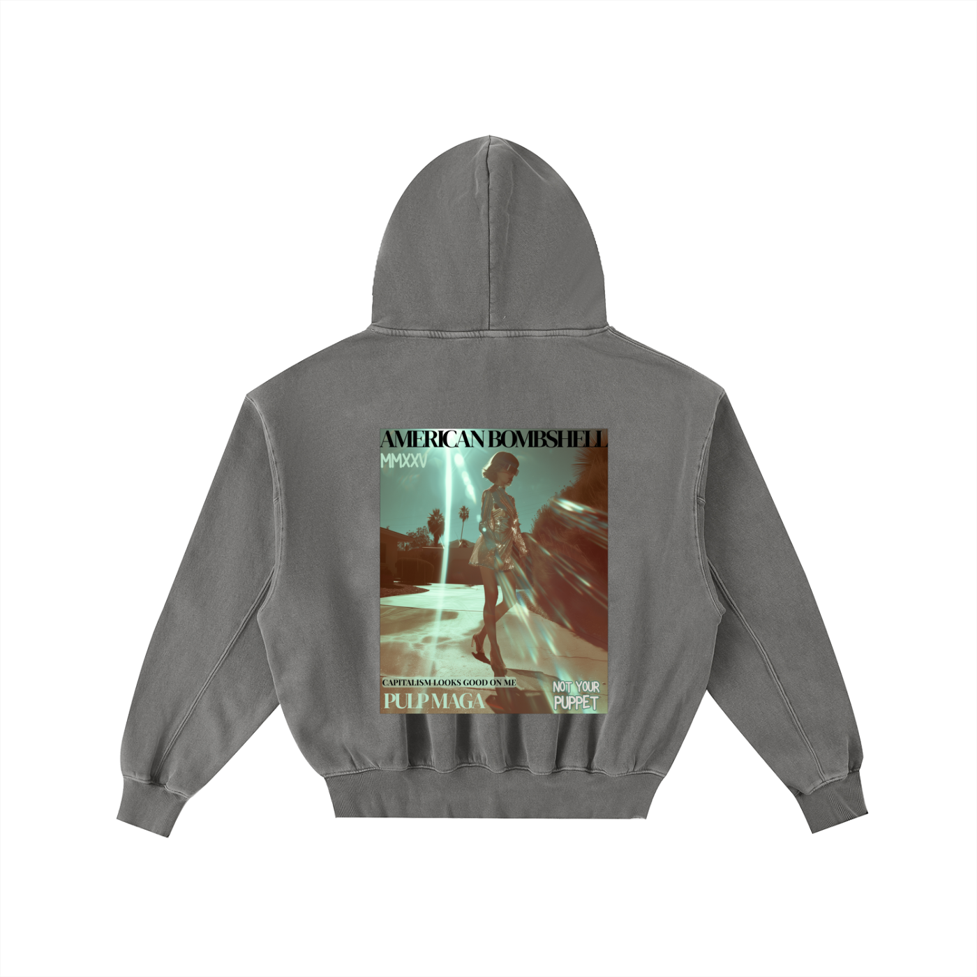 AMERICAN BOMBSHELL - Unisex Enzyme Oversized Hoodie