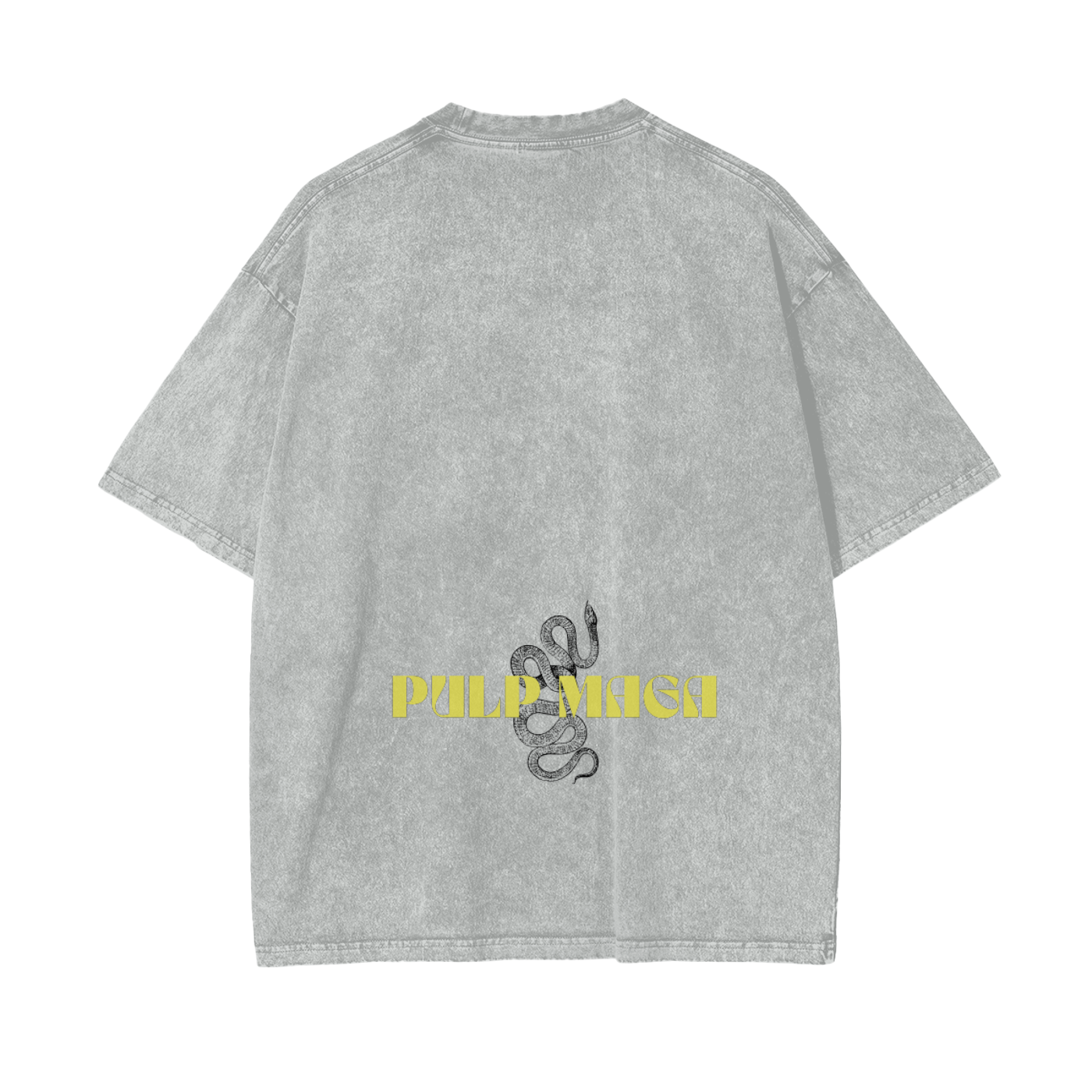 washed gray maga logo shirt