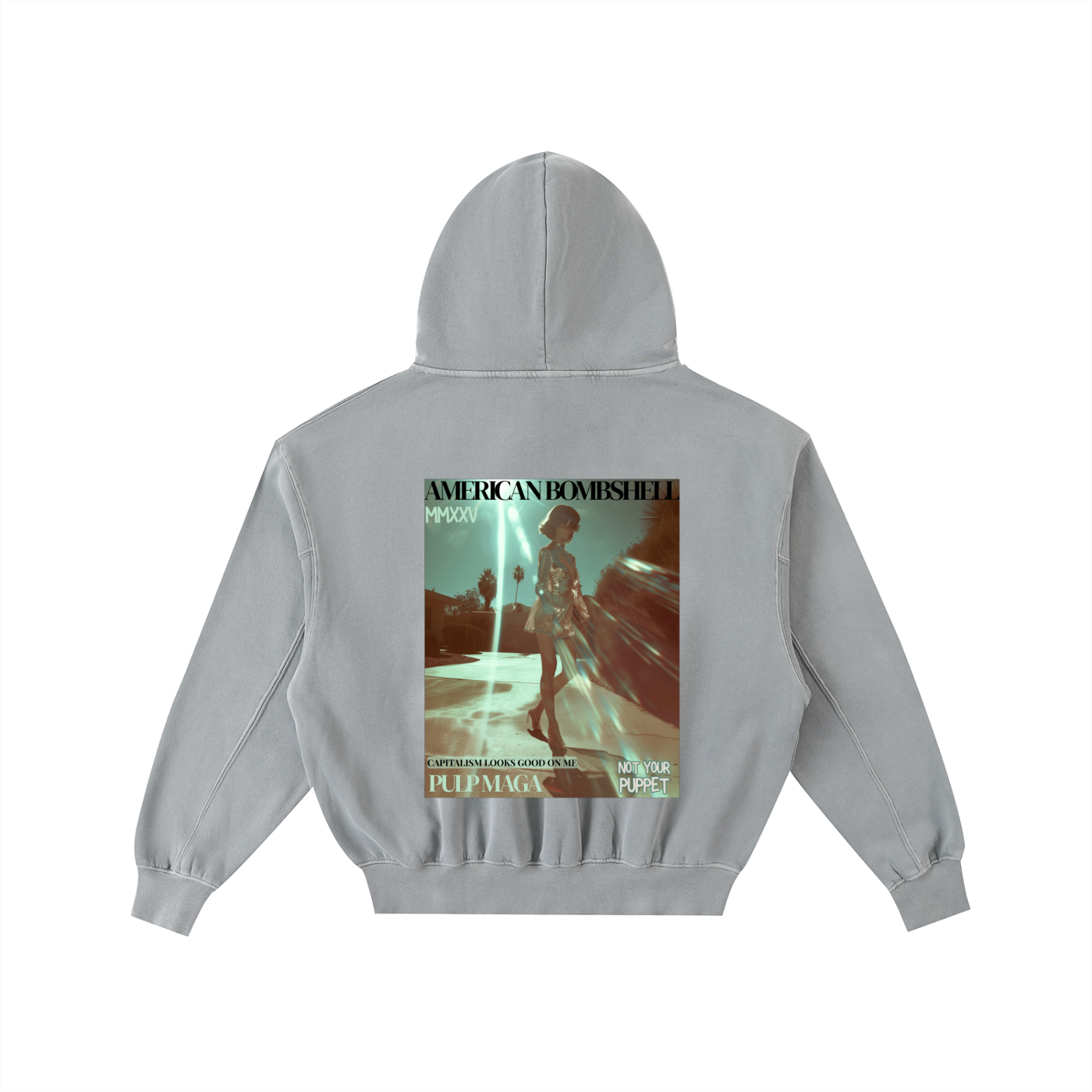 AMERICAN BOMBSHELL - Unisex Enzyme Oversized Hoodie