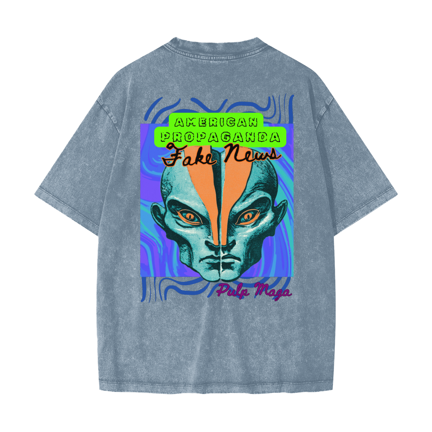 FAKE NEWS - Heavyweight Snow Washed T-Shirt