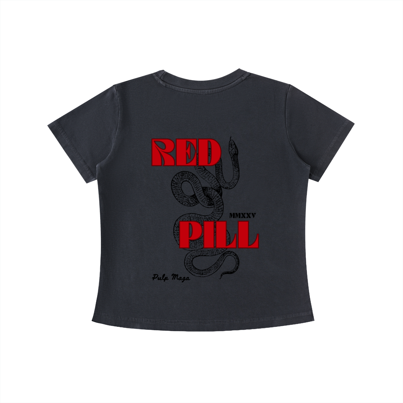 RED PILL | SERPENS MAGISTER - Vintage Wash Slim Baby Tee