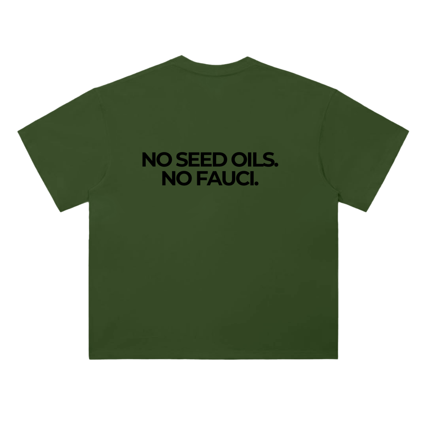 NO SEED OILS, NO FAUCI - Heavyweight T-Shirt