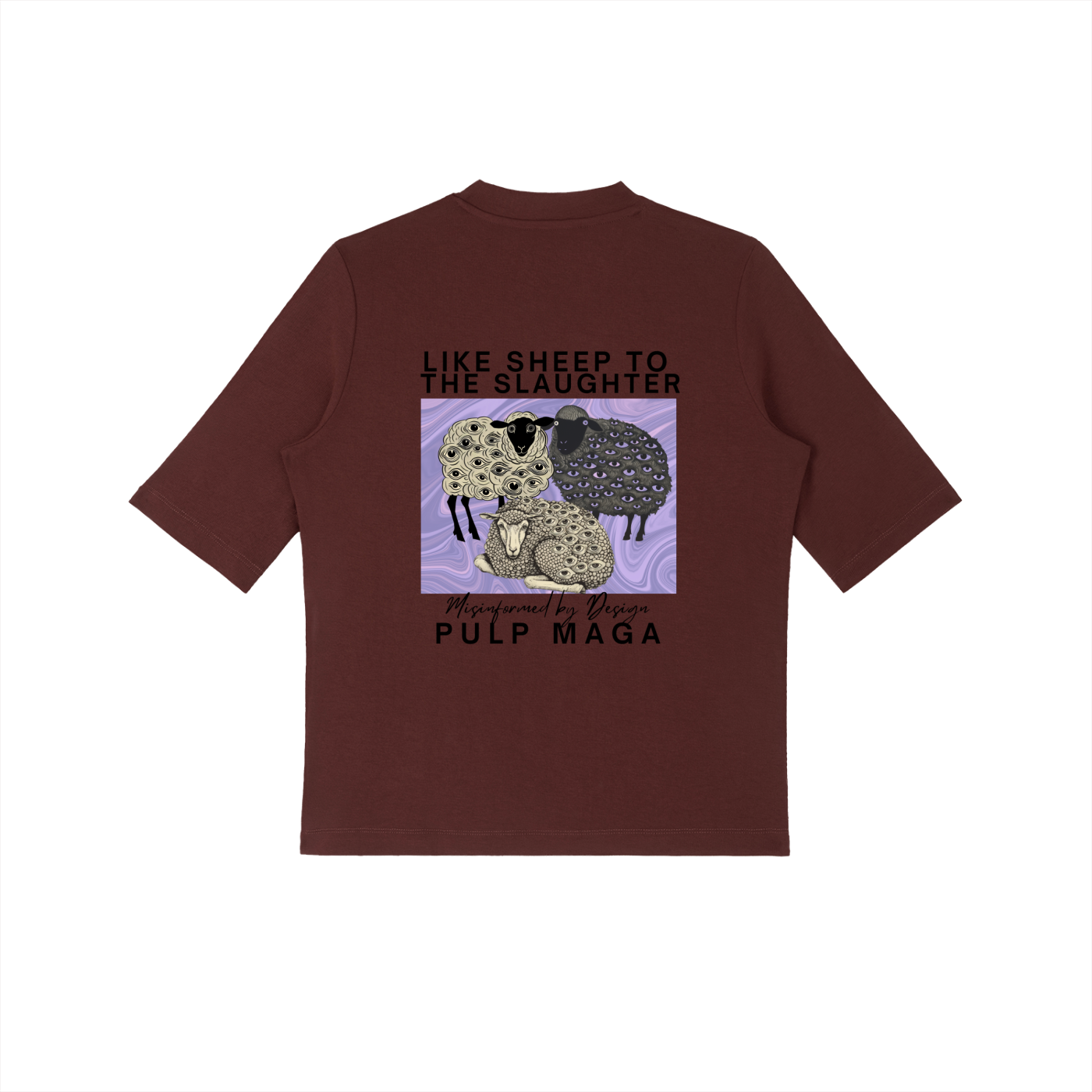 HERD MENTALITY - Essential Mock Neck Tee