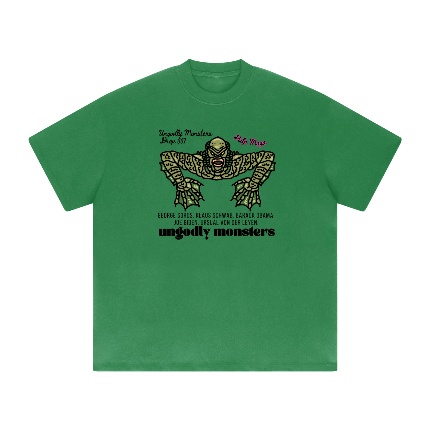 PARASITE | SOROS. KLAUS. BIDEN. OBAMA - Heavyweight Drop Shoulder T-Shirt