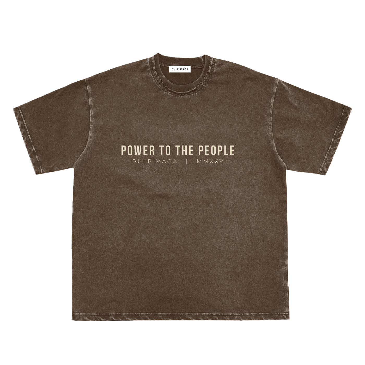 POWER TO THE PEOPLE - Snow Washed T-Shirt