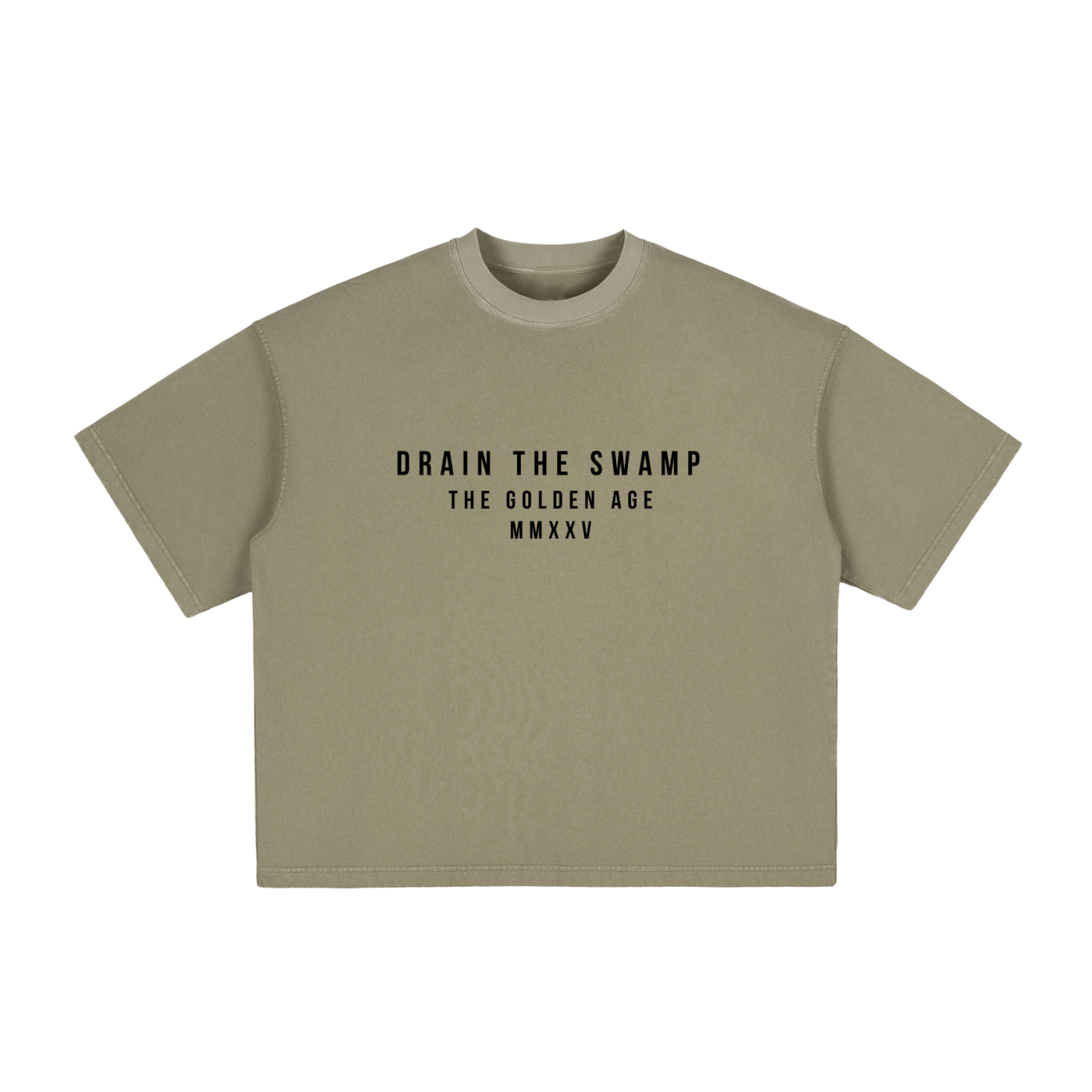 DRAIN THE SWAMP - Vintage Washed Boxy T-Shirt