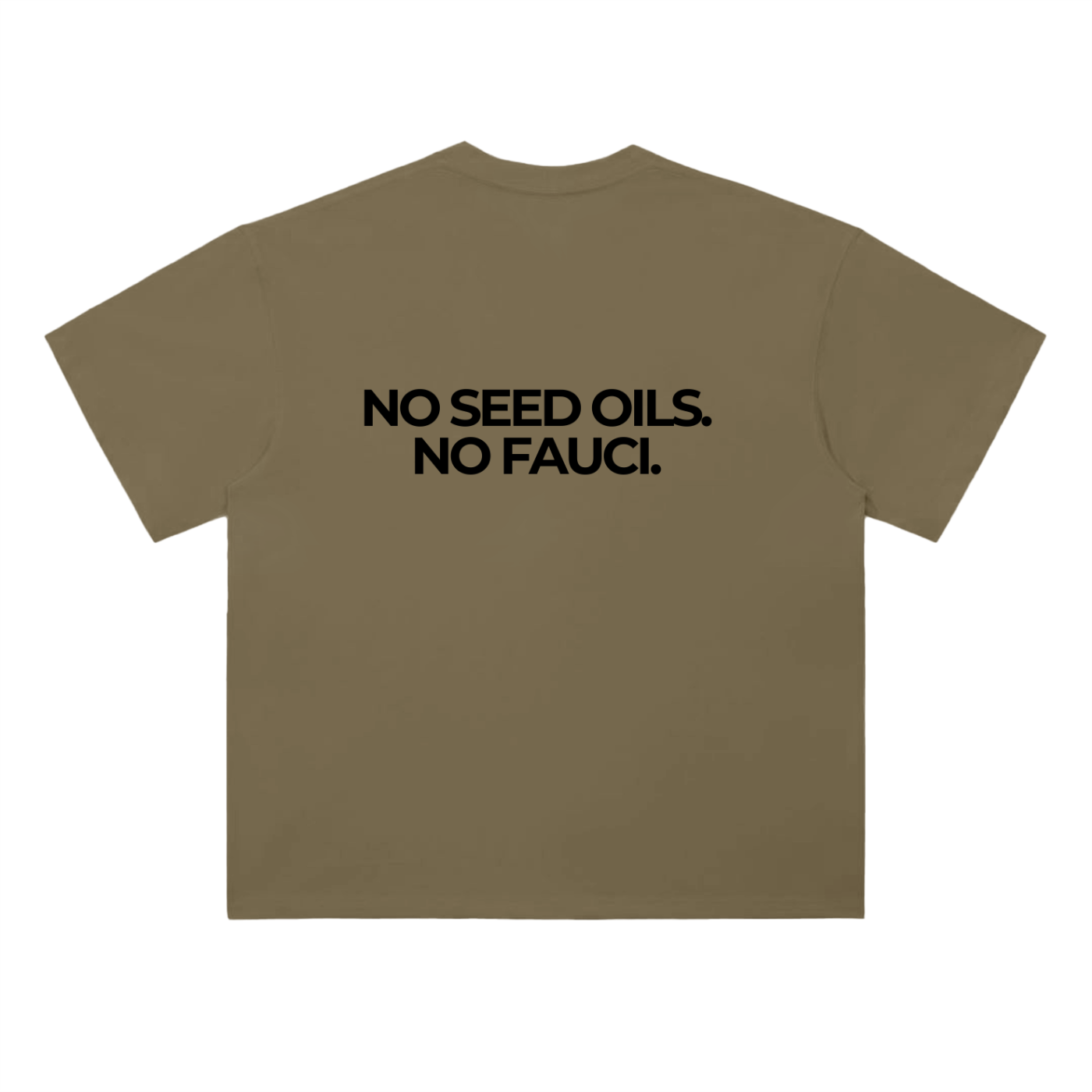 NO SEED OILS, NO FAUCI - Heavyweight T-Shirt