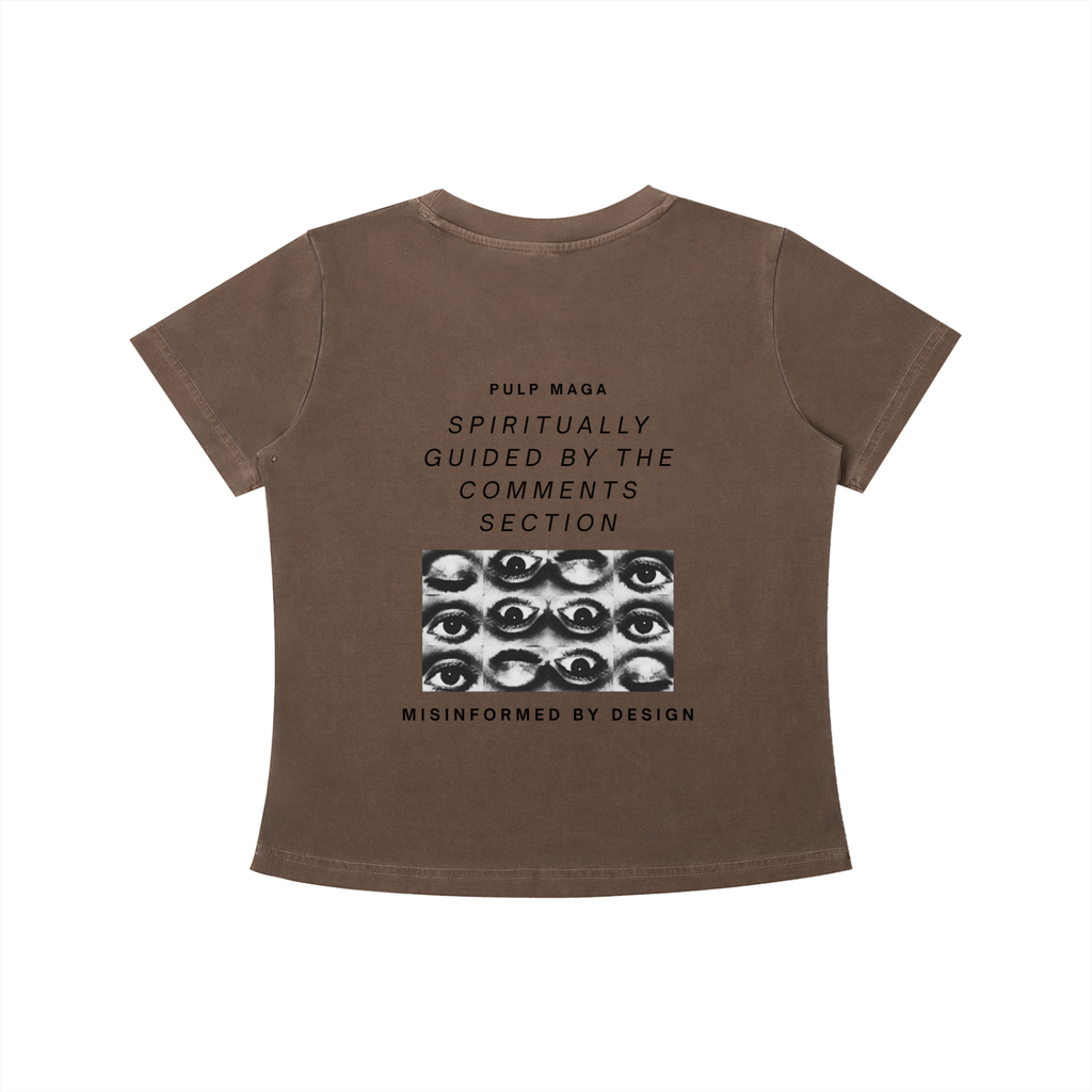CTRL + ALT + BELIEVE - Vintage Wash Slim Baby Tee