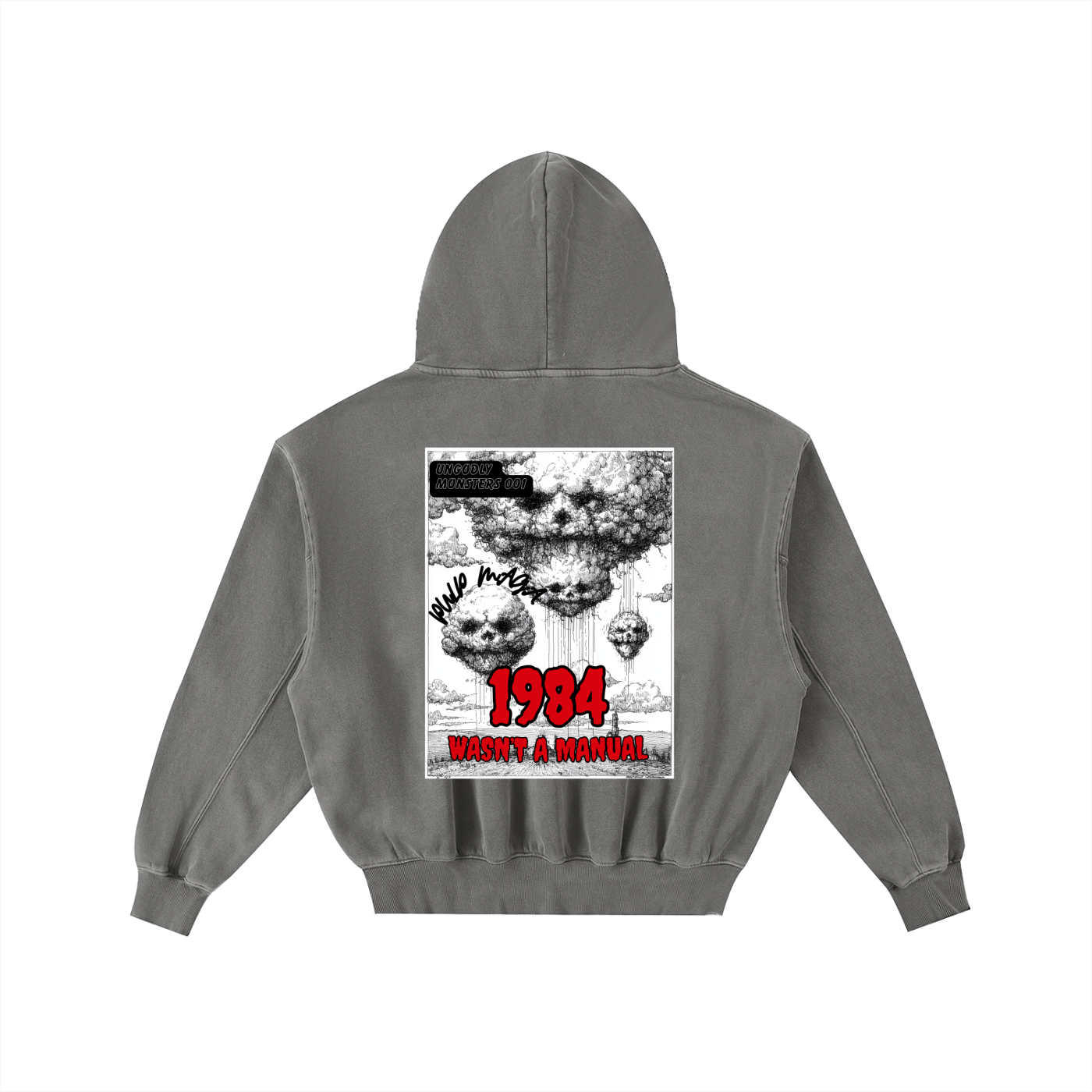 1984 WASN'T A MANUAL - Unisex Enzyme Oversized Hoodie