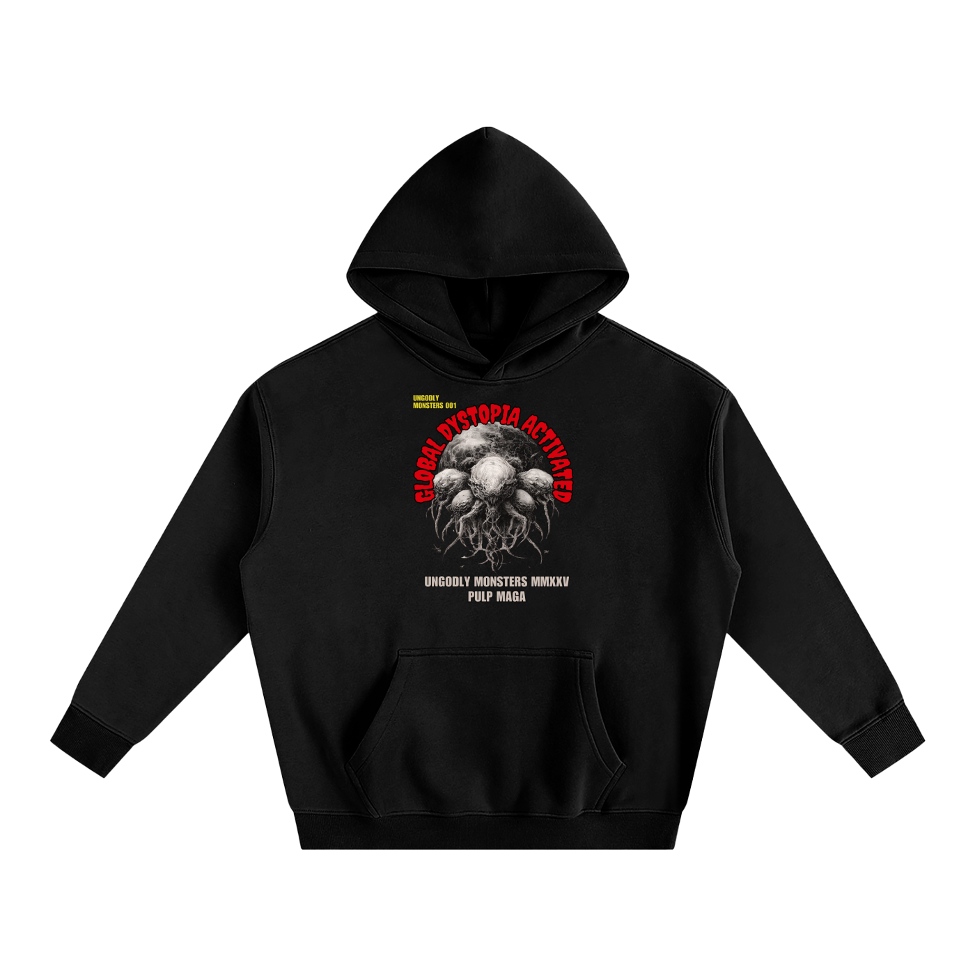 GLOBAL DYSTOPIA - Unisex Fleeced Oversized Hoodie
