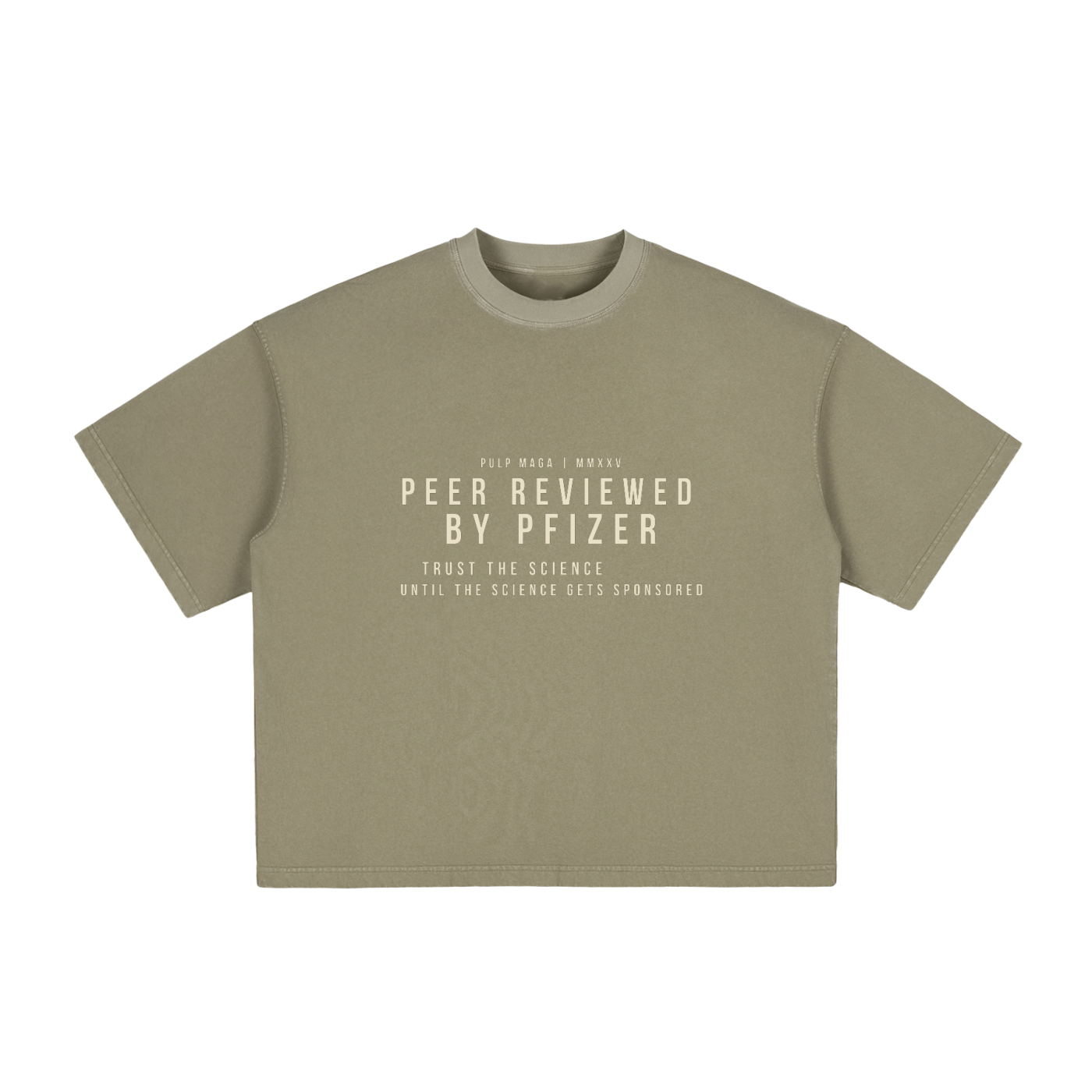 PEER REVIEWED BY PFIZER - Vintage Washed Boxy T-Shirt