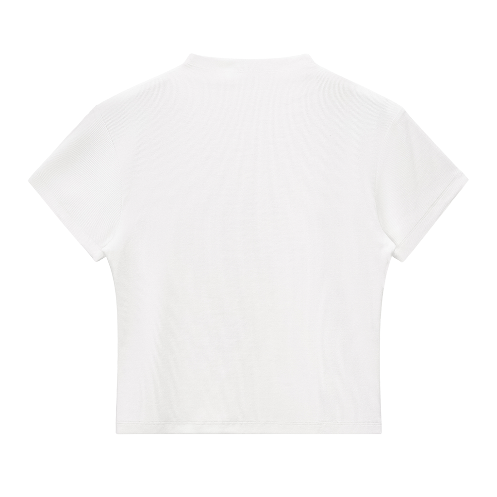 STARBORN AMERICAN - Slim Fit Mock Neck Baby Tee