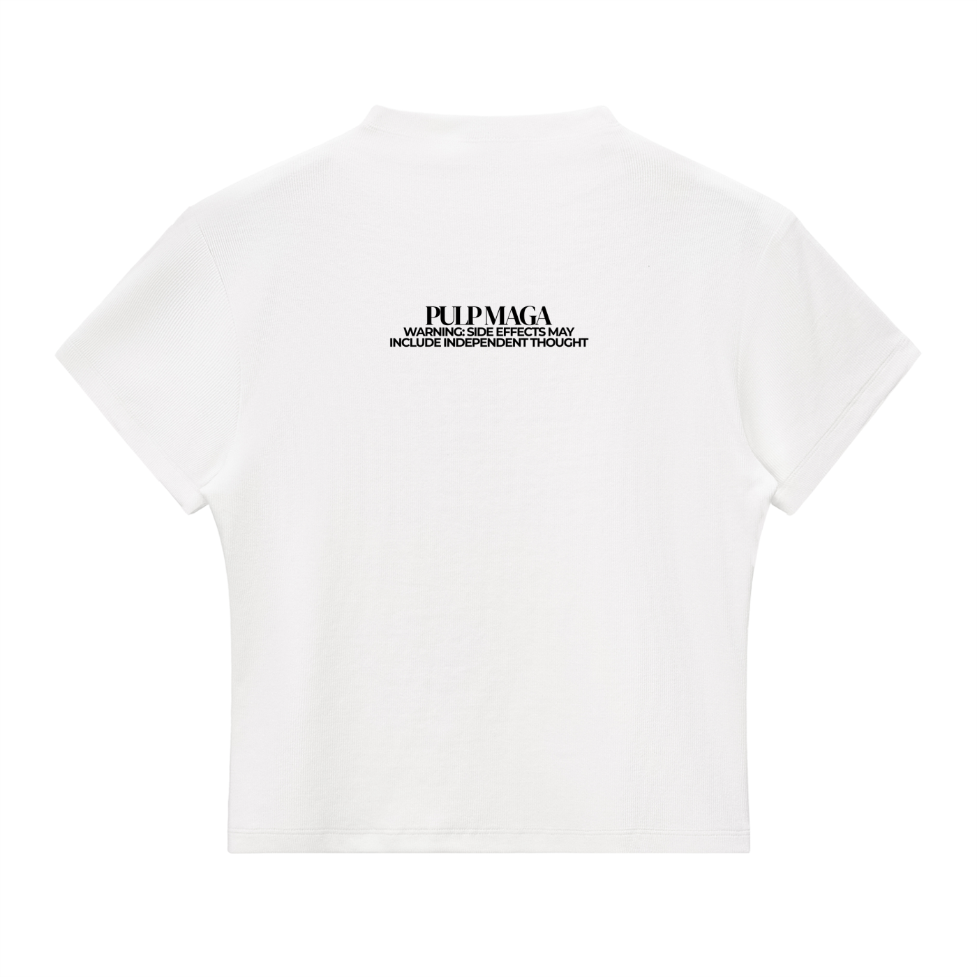 FAFO -  Slim Fit Mock Neck Baby Tee