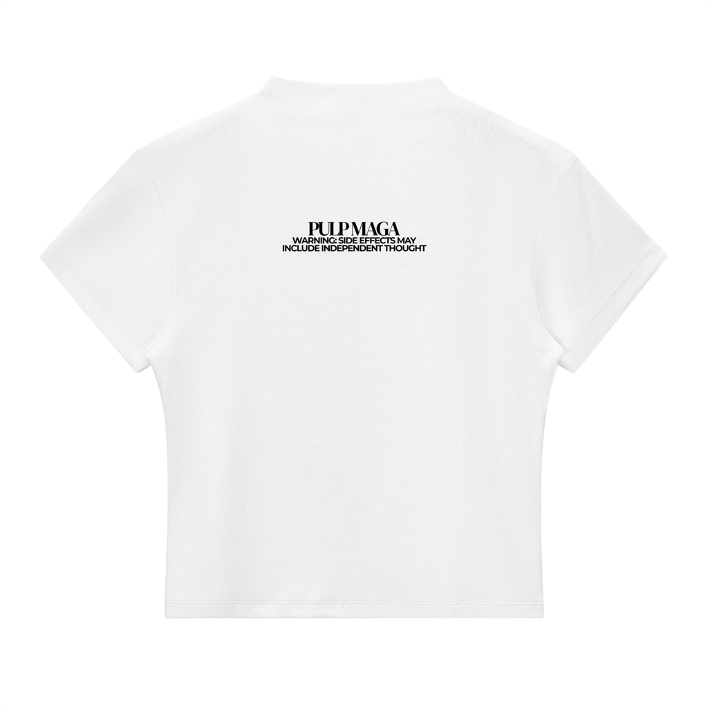 FAFO -  Slim Fit Mock Neck Baby Tee