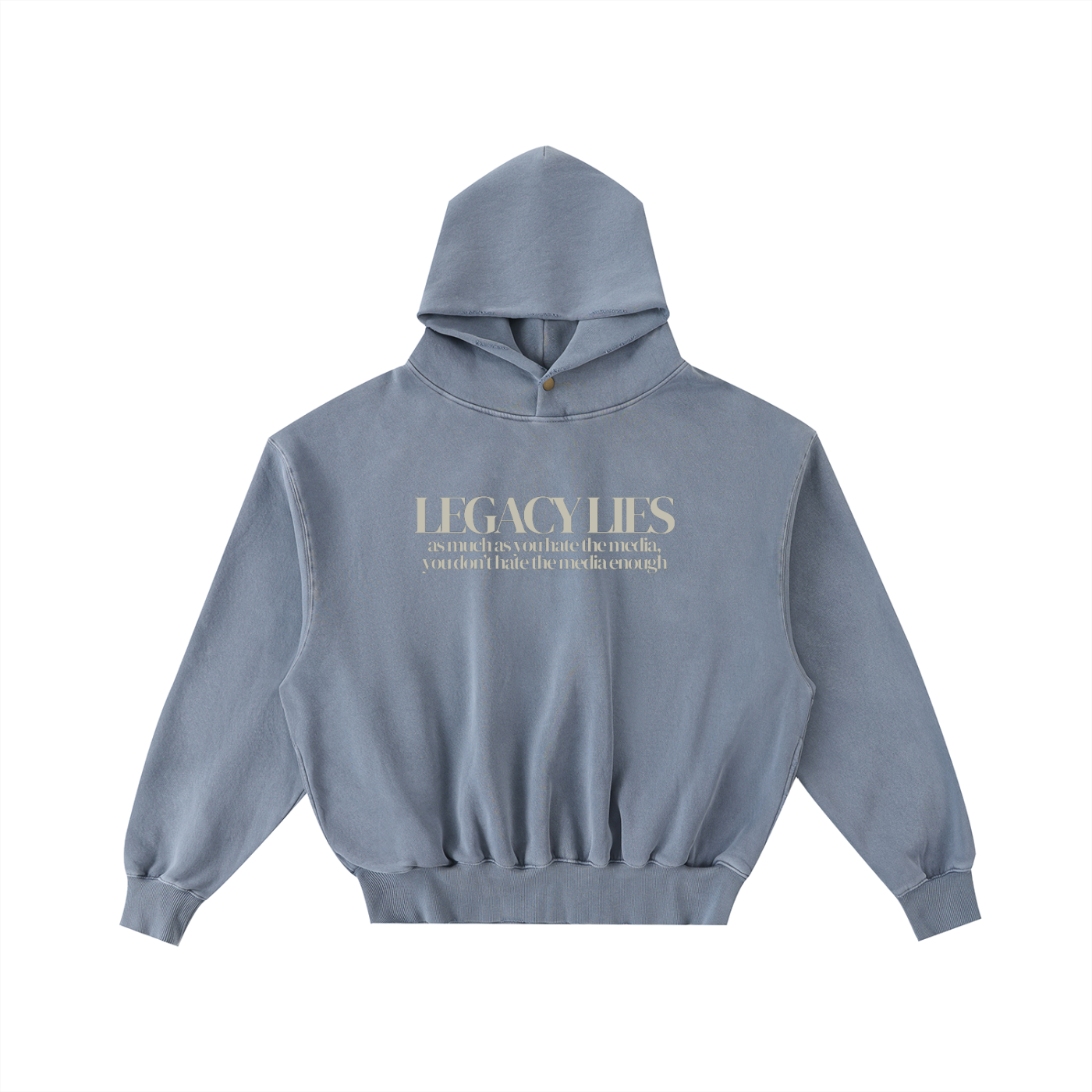 YOU DON'T HATE THE MEDIA ENOUGH - Unisex Enzyme Oversized Hoodie