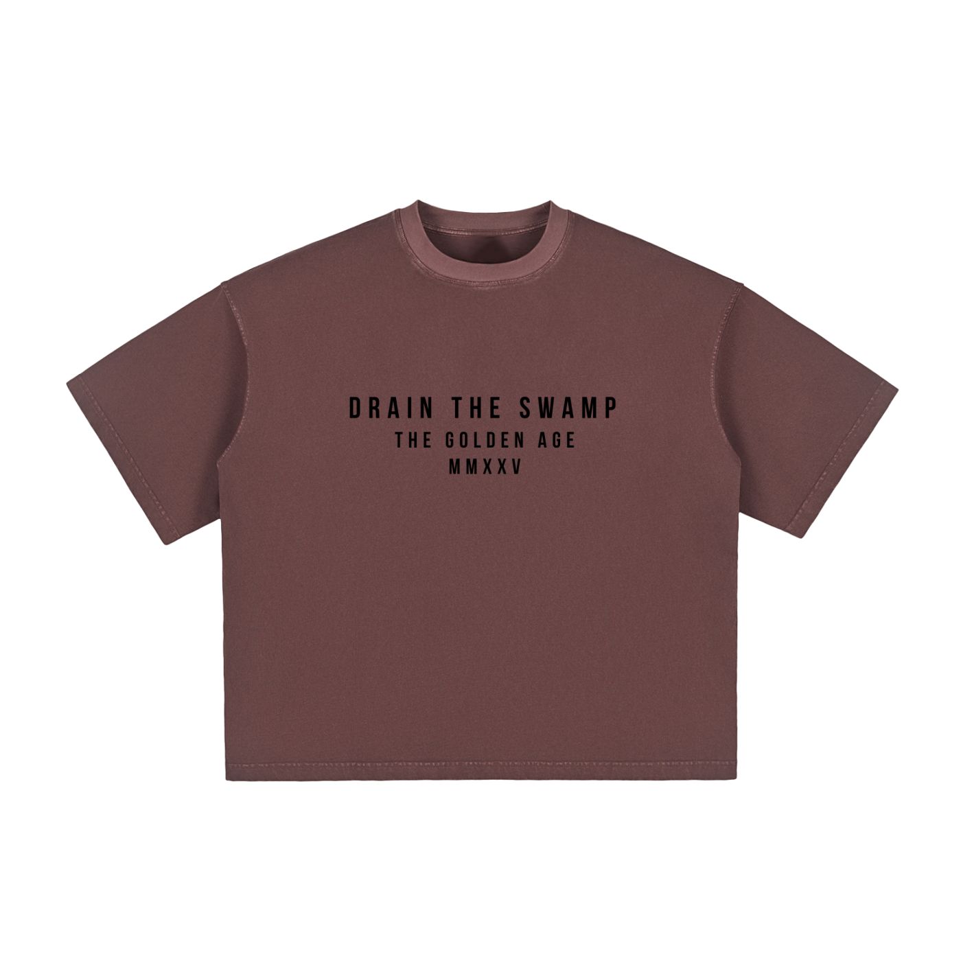 DRAIN THE SWAMP - Vintage Washed Boxy T-Shirt