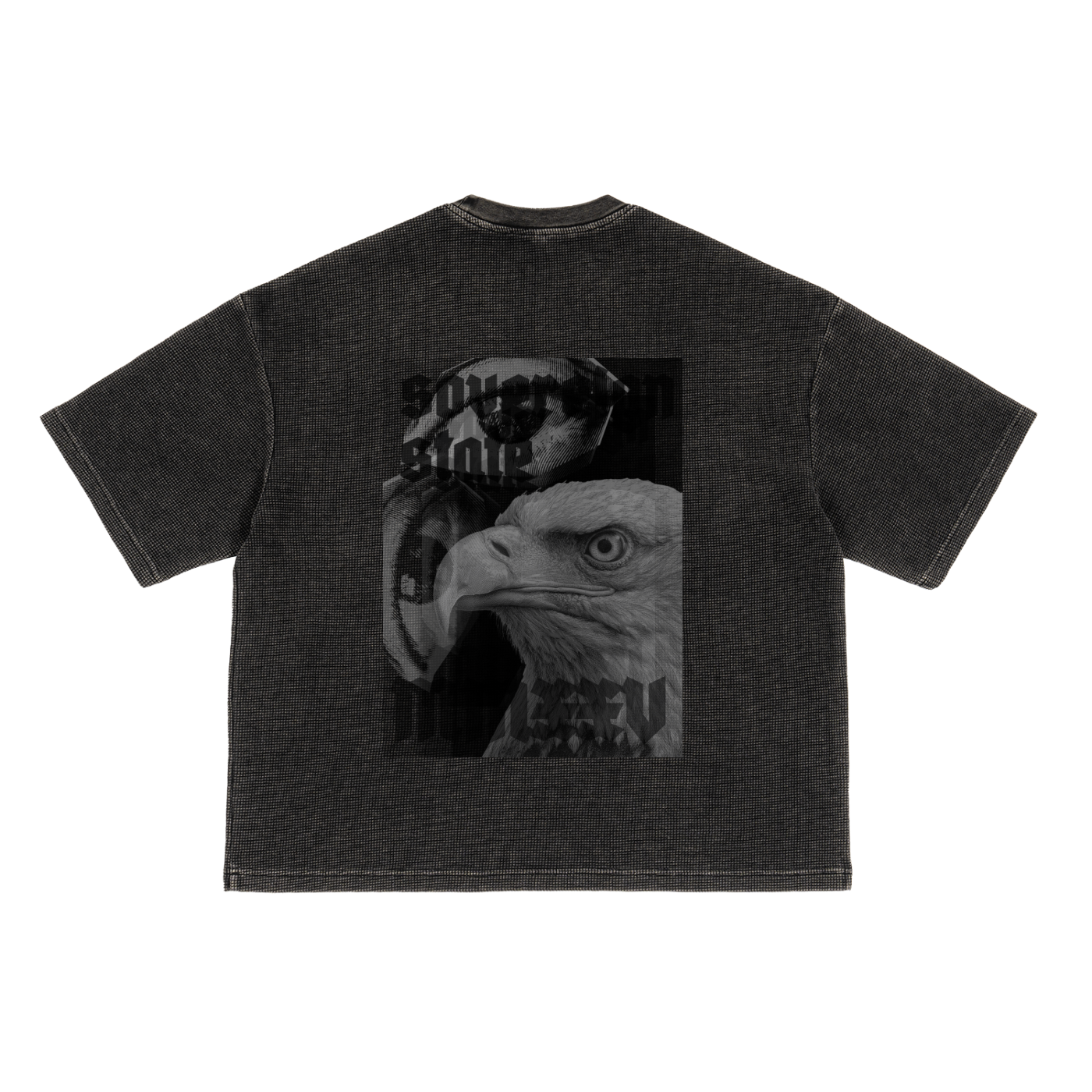 SOVEREIGN STATE - Waffle Boxy T-Shirt