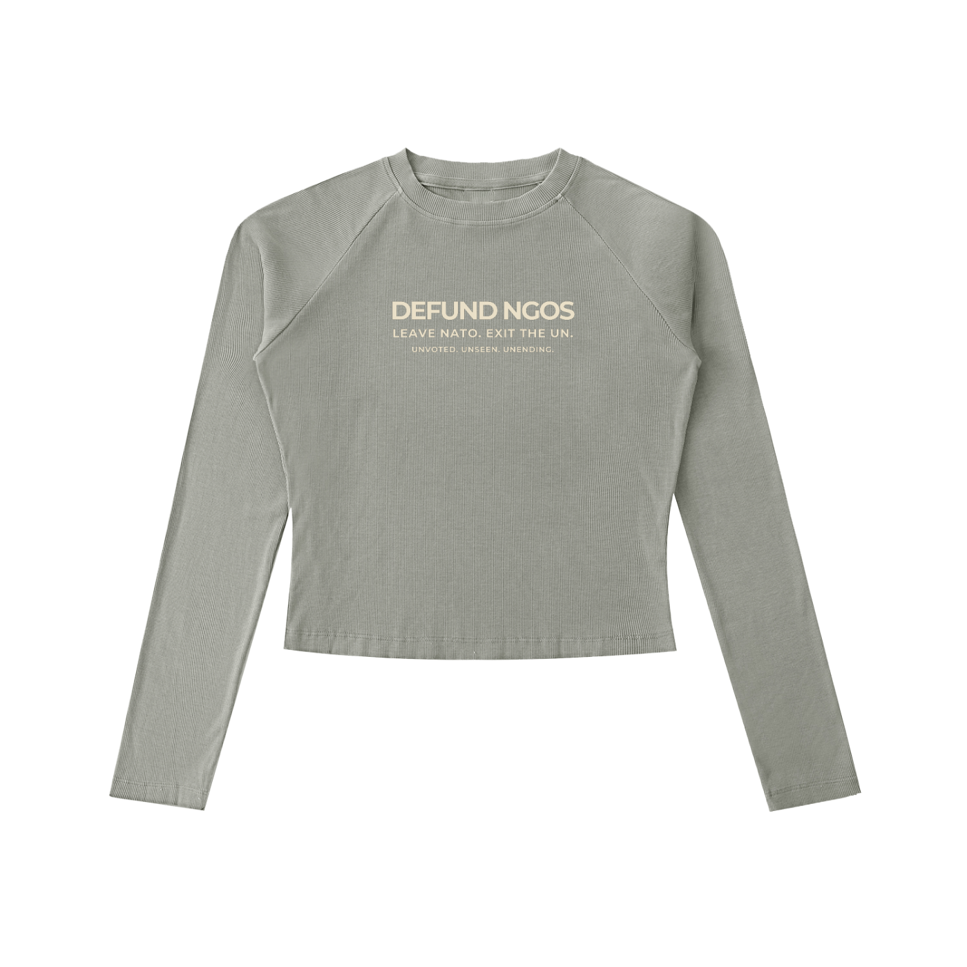DEFUND NGOs, LEAVE NATO - Long Sleeve Slim T-Shirt