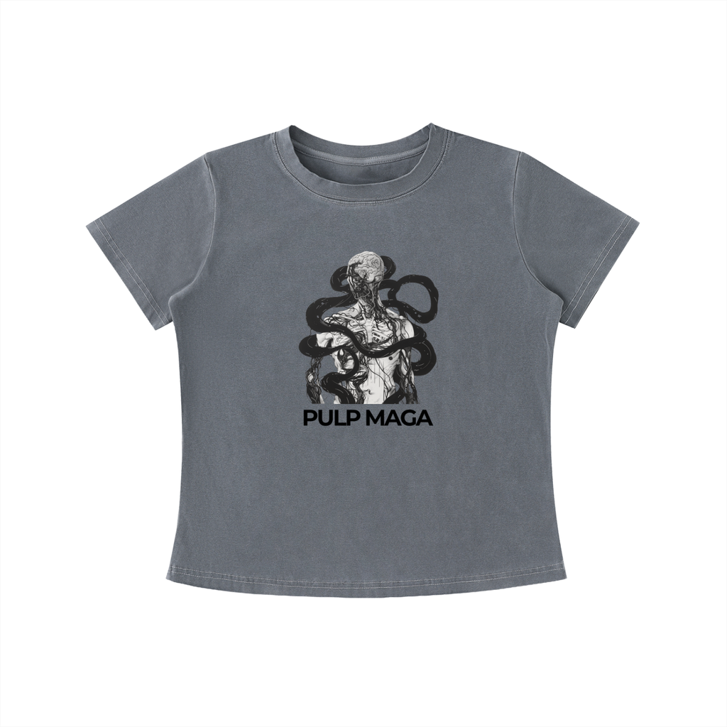 BODILY SOVEREIGNITY - Vintage Wash Slim Baby Tee