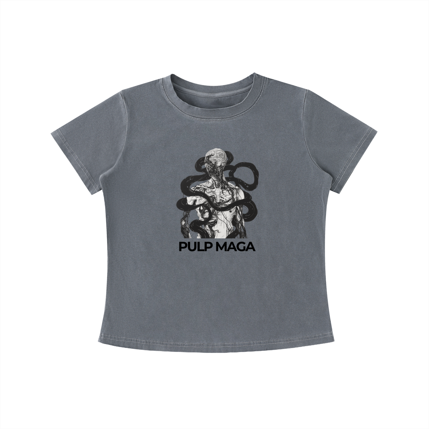 BODILY SOVEREIGNITY - Vintage Wash Slim Baby Tee