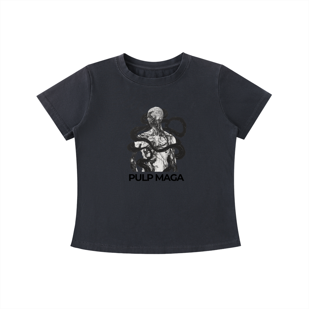 BODILY SOVEREIGNITY - Vintage Wash Slim Baby Tee