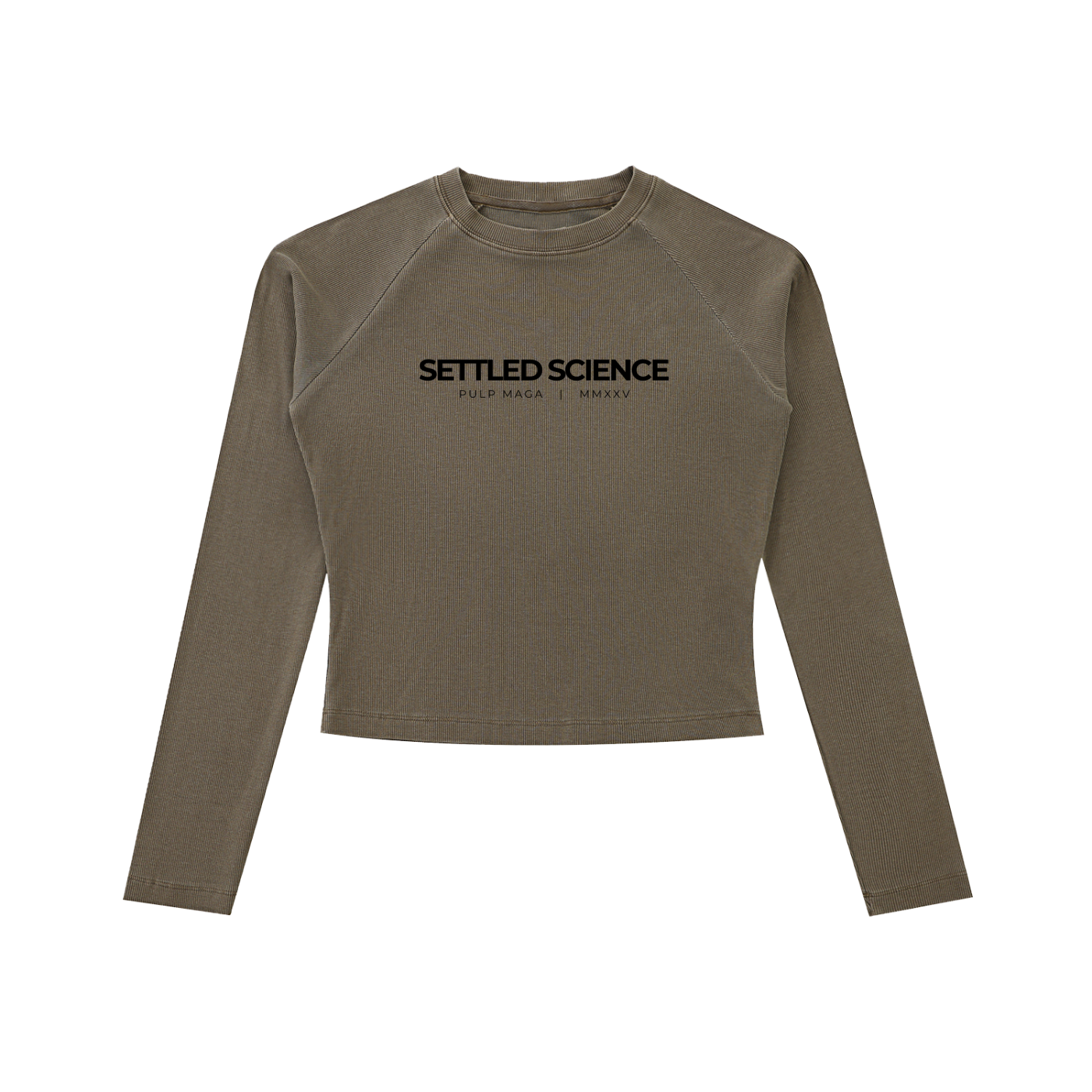 SETTLED SCIENCE - Long Sleeve Slim T-Shirt