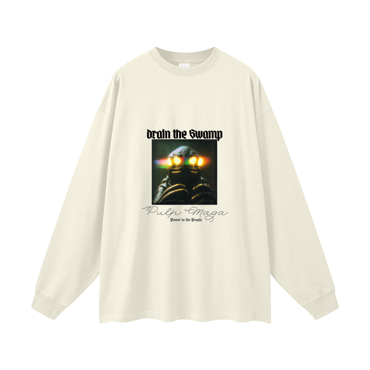 DRAIN THE SWAMP - Oversized Streetwear Long Sleeve Tee