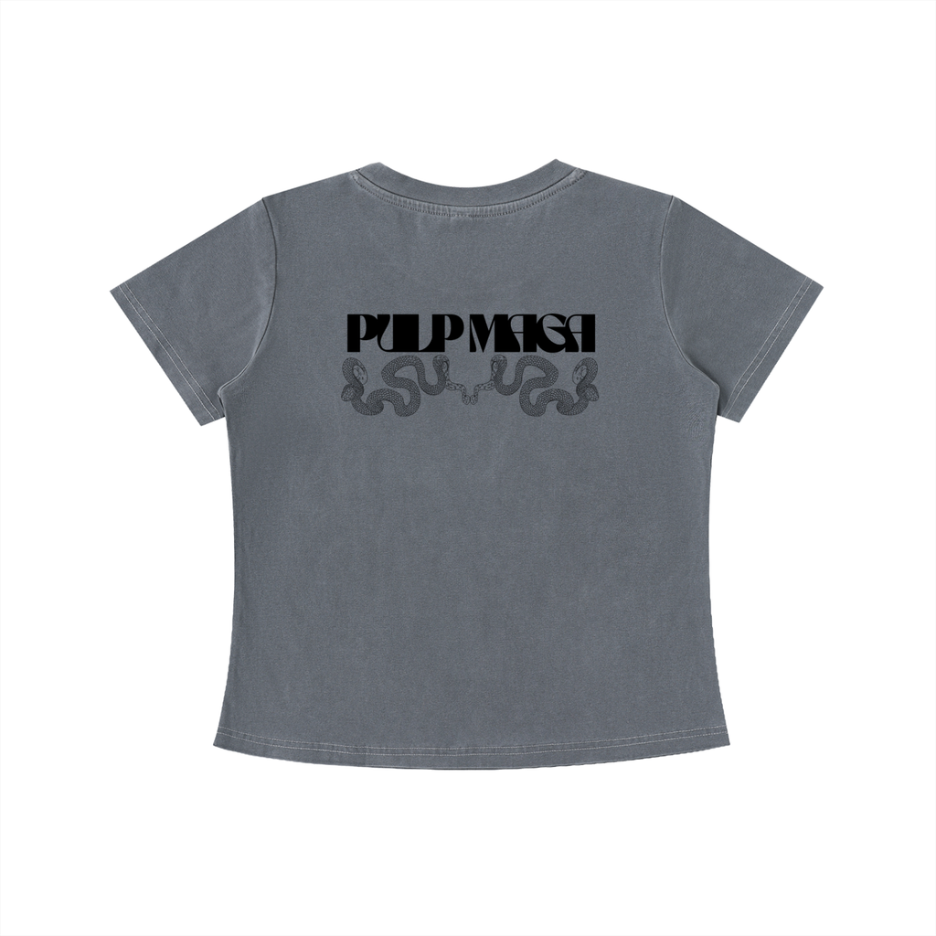 CAPITALISM LOOKS GOOD ON ME - Vintage Wash Slim Baby Tee