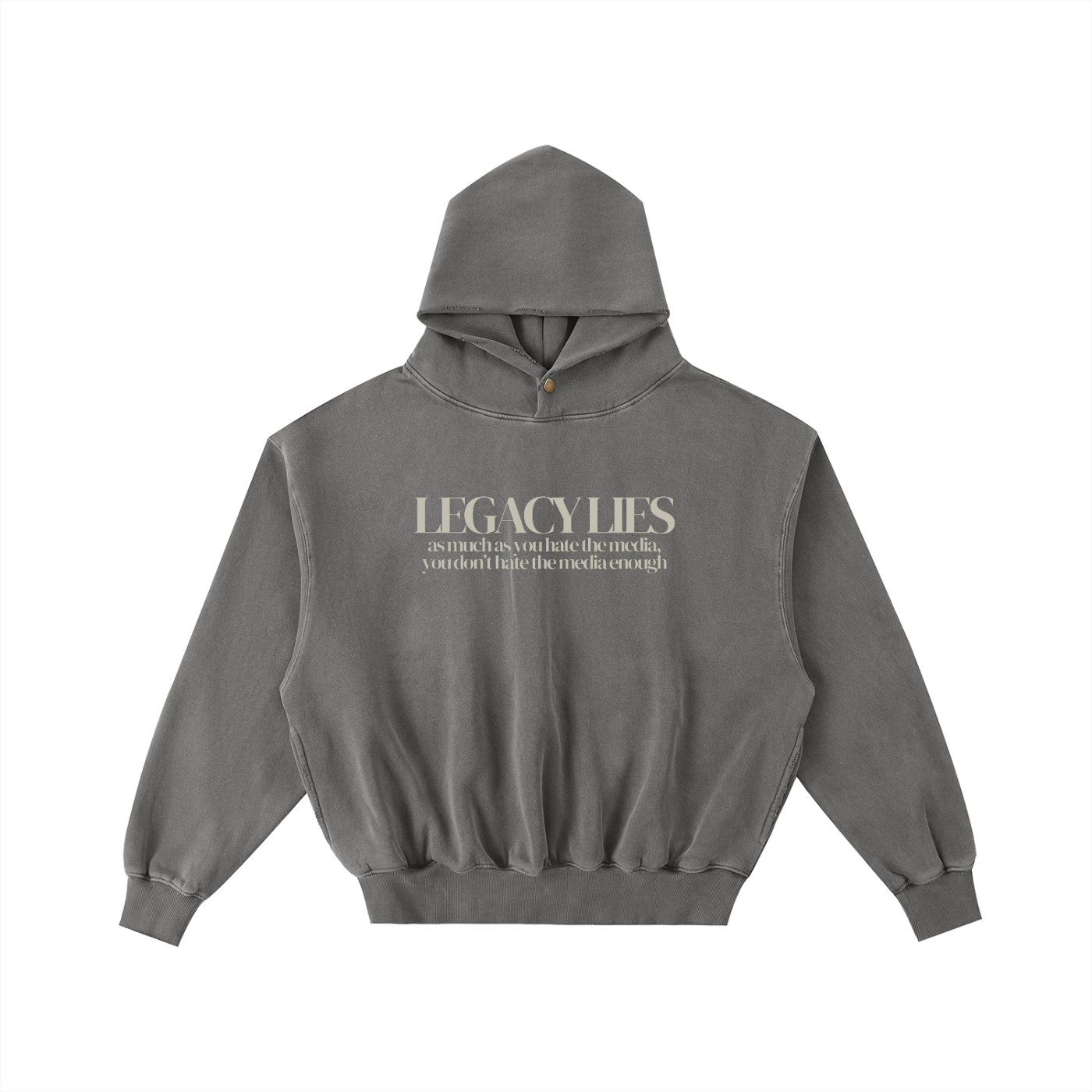 YOU DON'T HATE THE MEDIA ENOUGH - Unisex Enzyme Oversized Hoodie