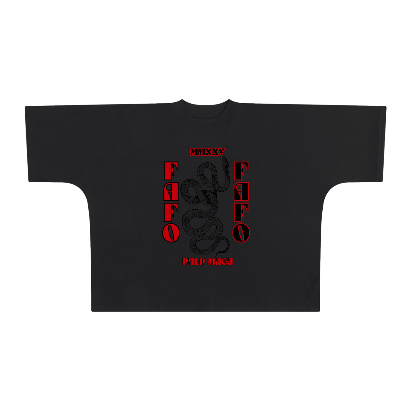 FAFO MMXXV - Oversized One-Piece Boxy T-Shirt