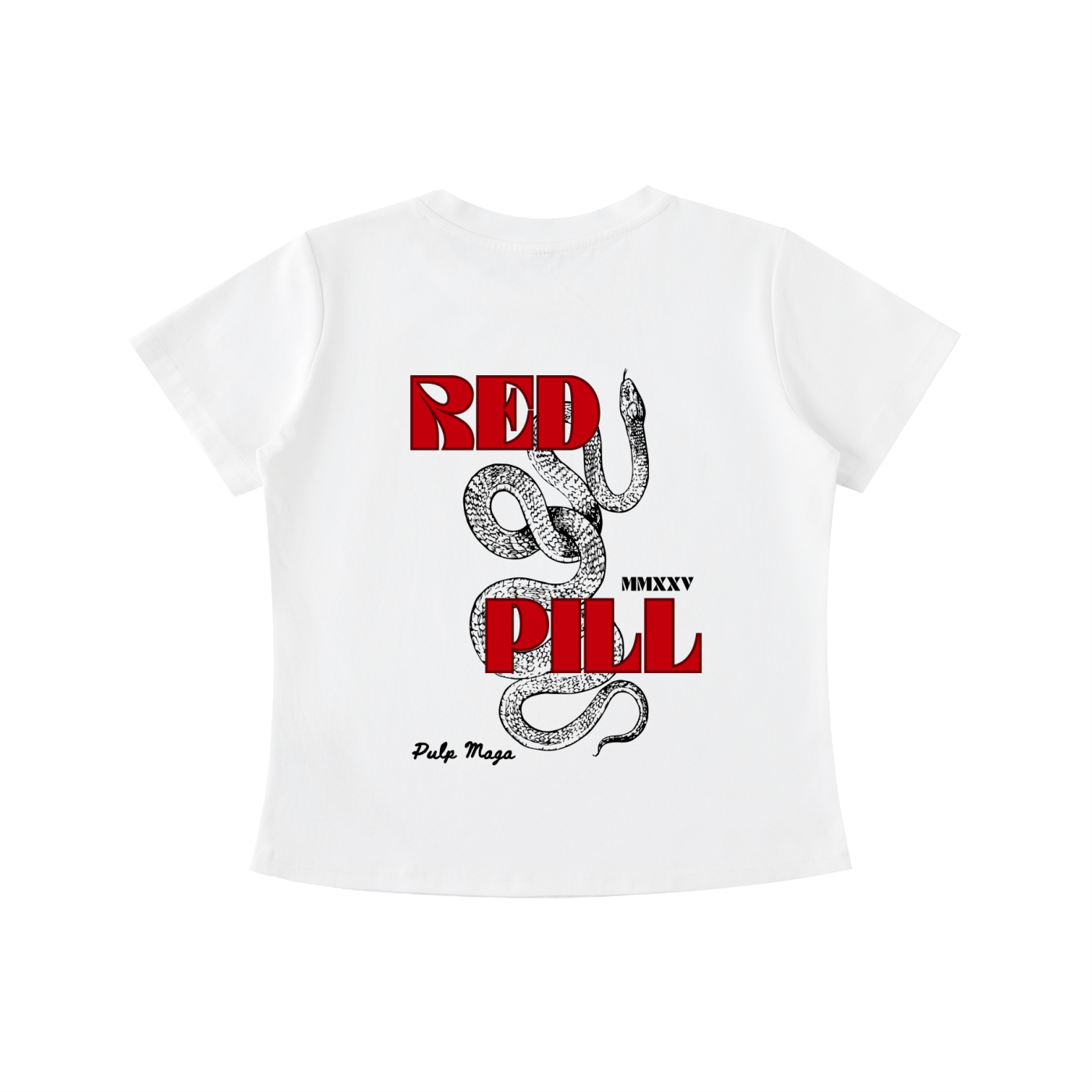 RED PILL | SERPENS MAGISTER - Vintage Wash Slim Baby Tee