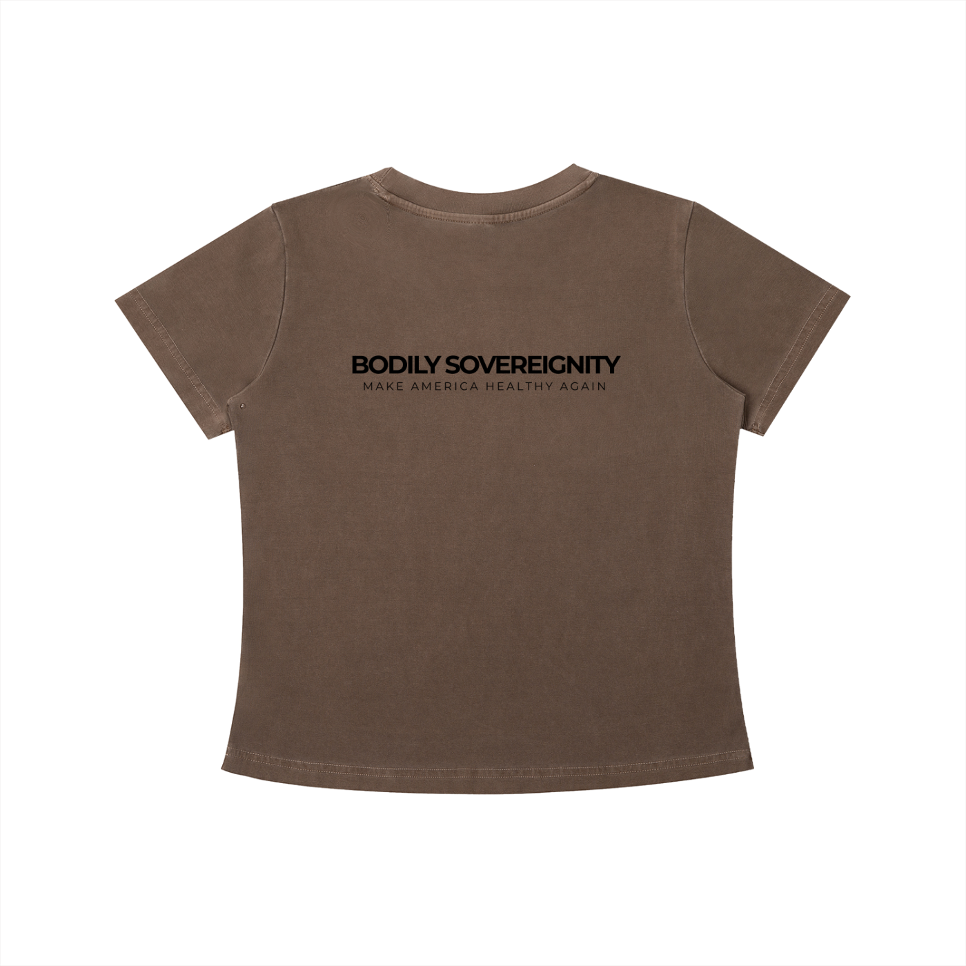 BODILY SOVEREIGNITY - Vintage Wash Slim Baby Tee