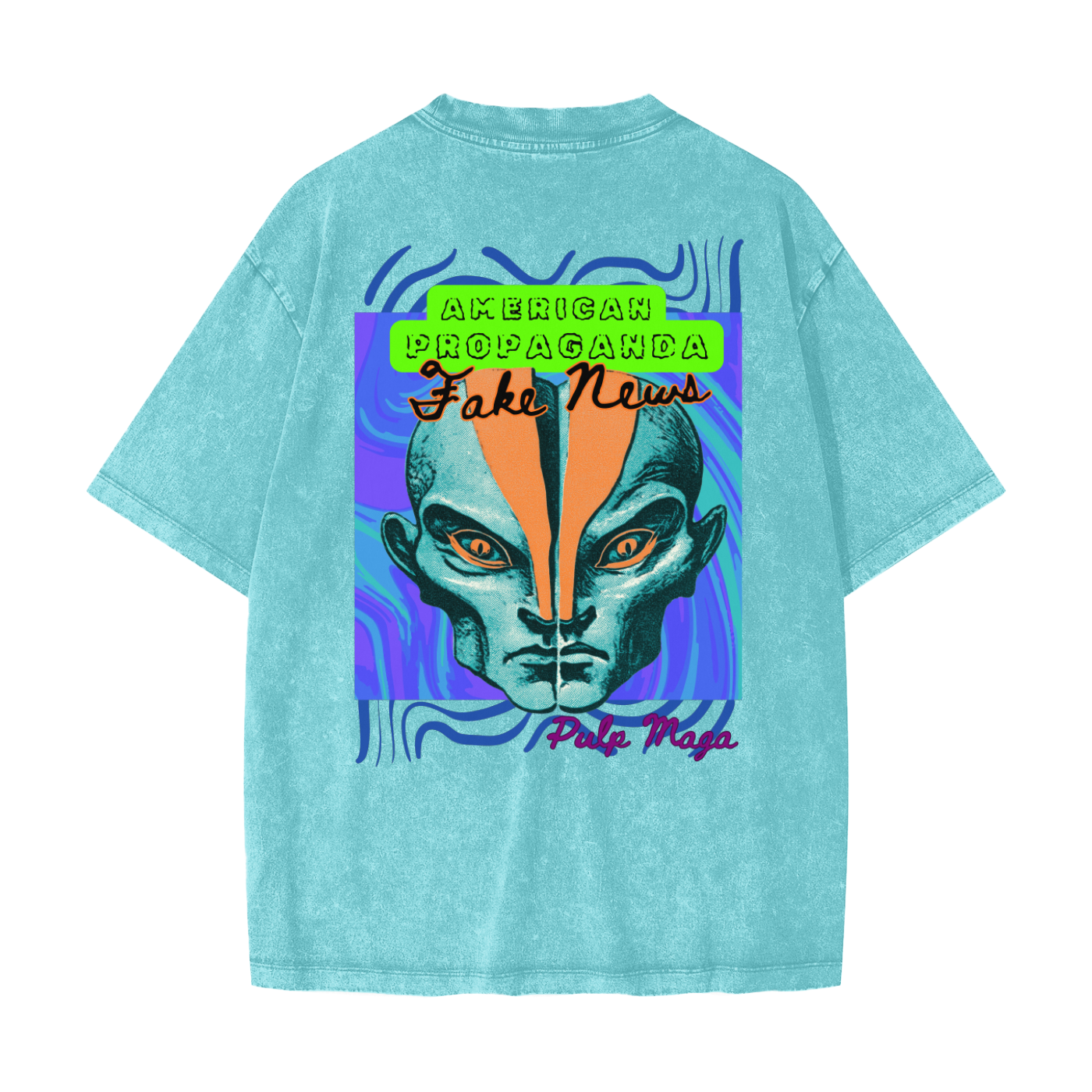 FAKE NEWS - Heavyweight Snow Washed T-Shirt