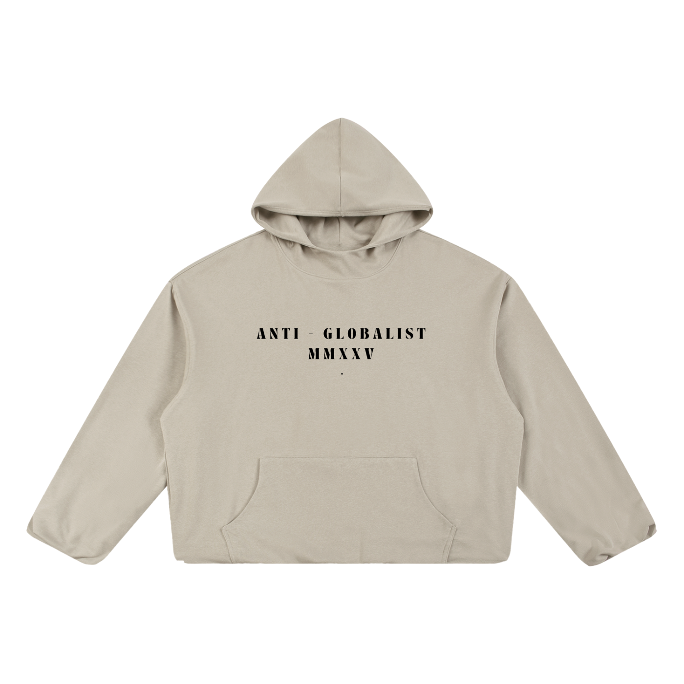 ANTI-GLOBALIST - Unisex Boxy Gather-Hem Hoodie
