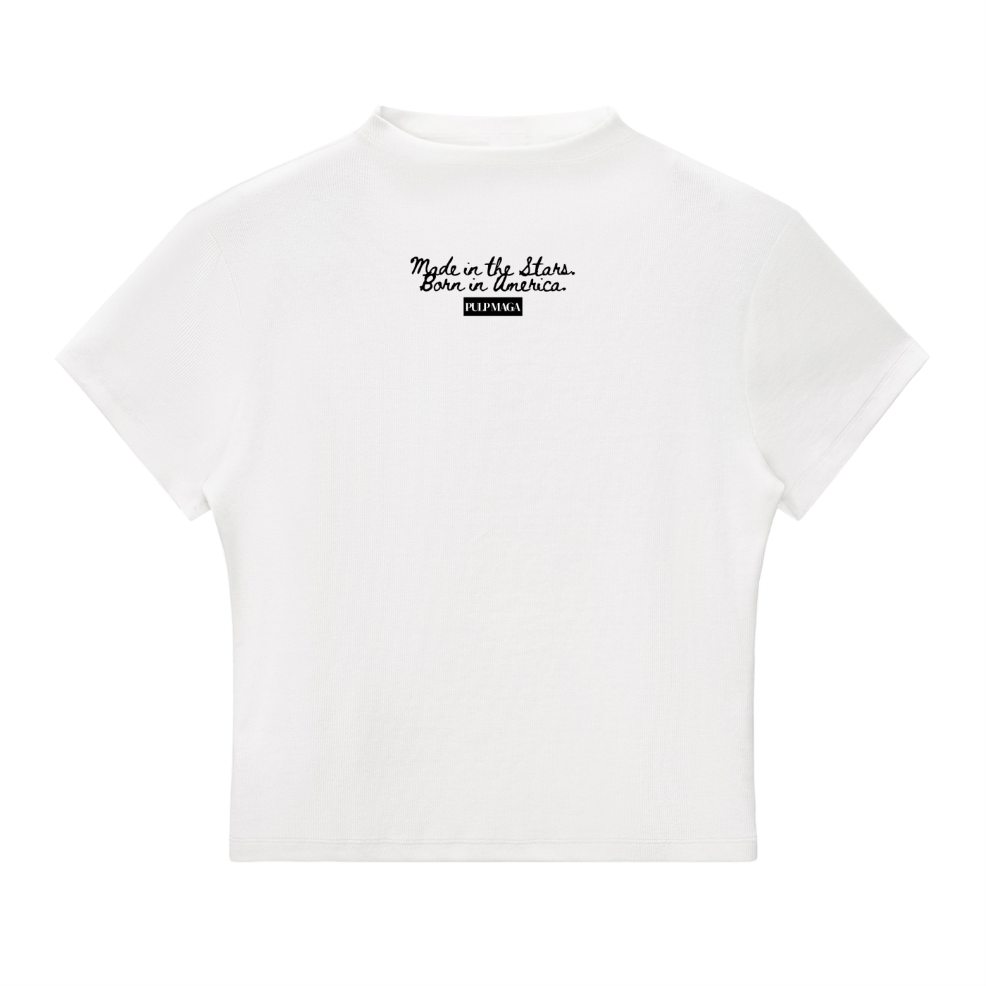 STARBORN AMERICAN - Slim Fit Mock Neck Baby Tee