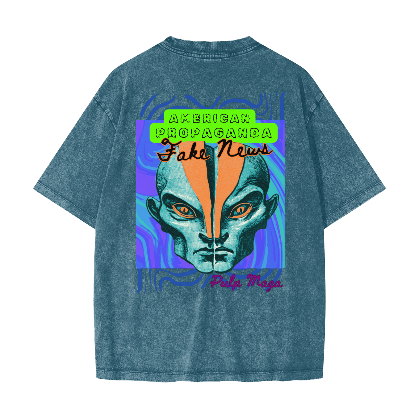 FAKE NEWS - Heavyweight Snow Washed T-Shirt